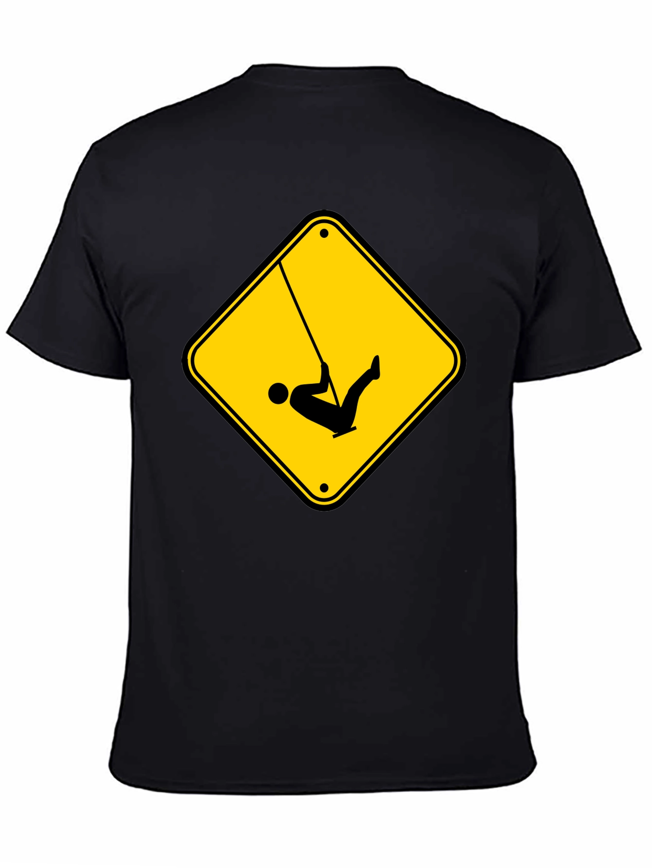 Caution Swing T-Shirt - Black Tee