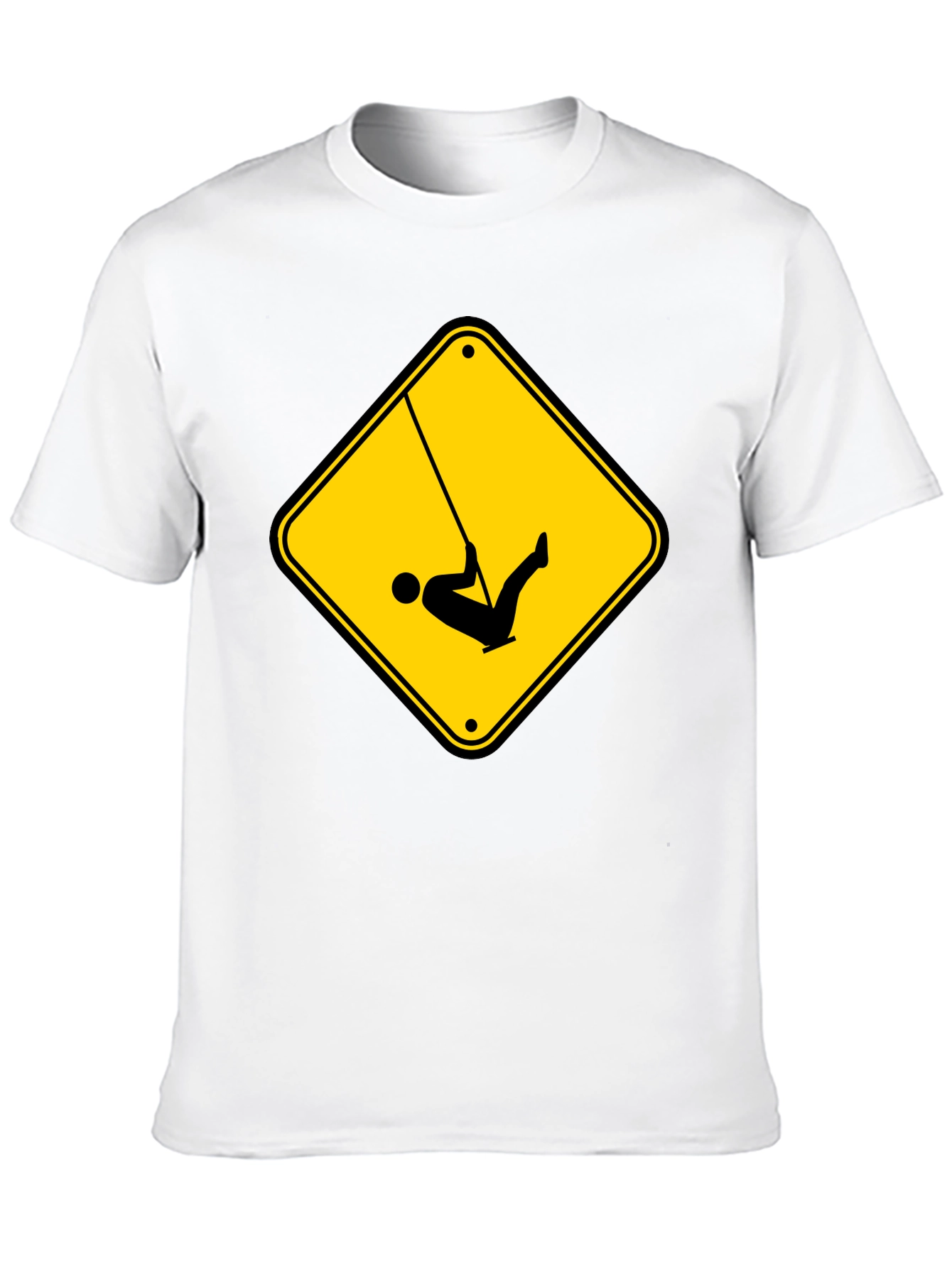 Caution Swing T-Shirt - Black Tee