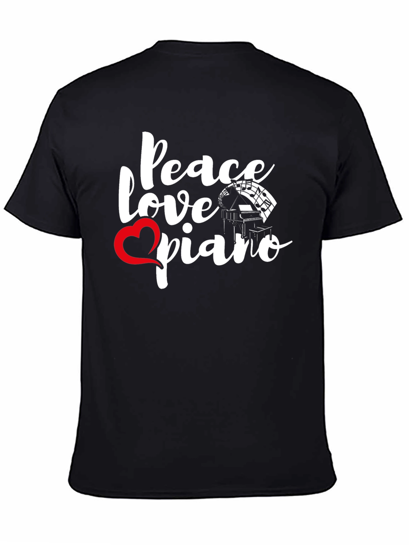 Peace Love Piano Graphic Tee