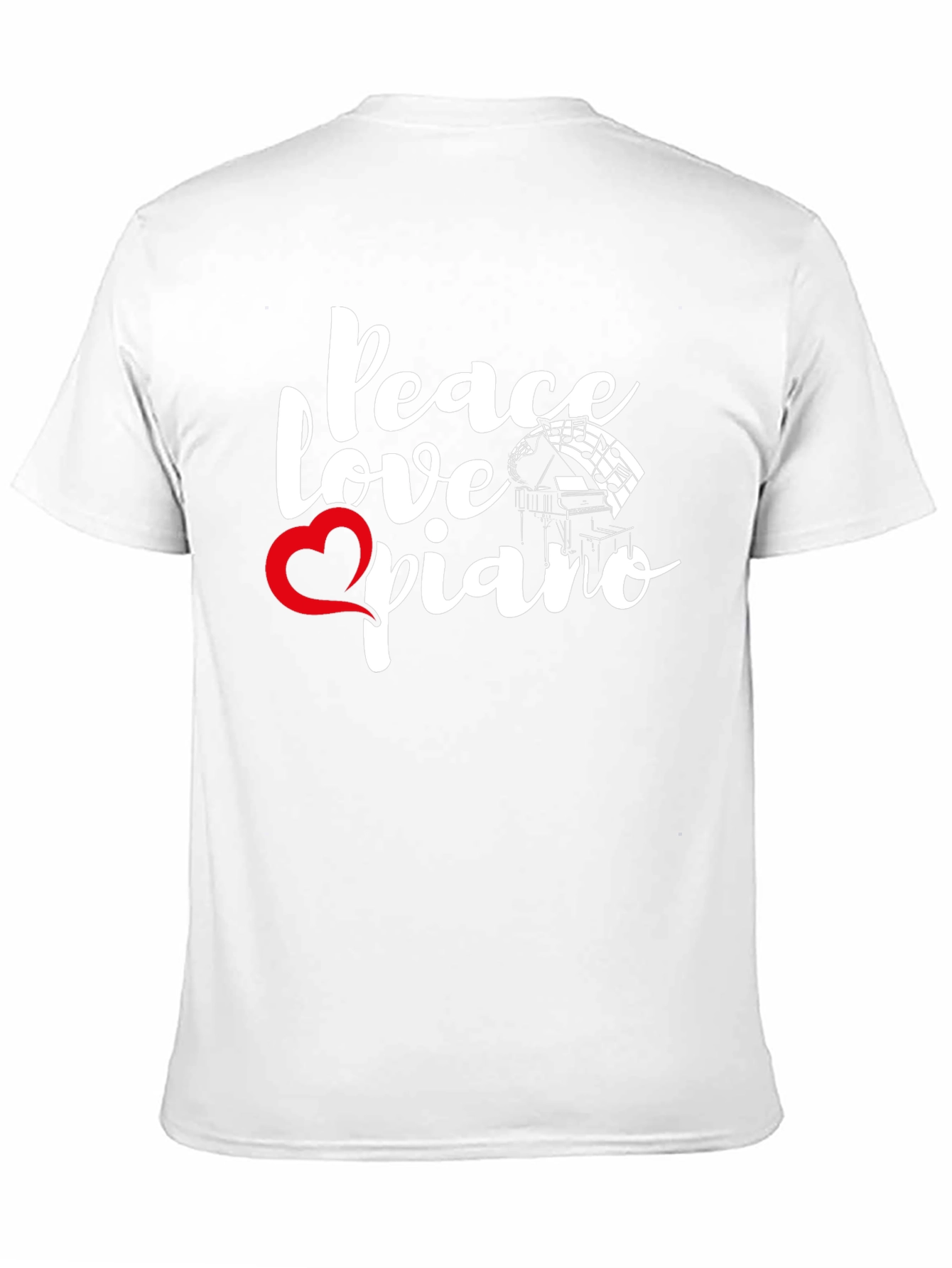 Peace Love Piano Graphic Tee