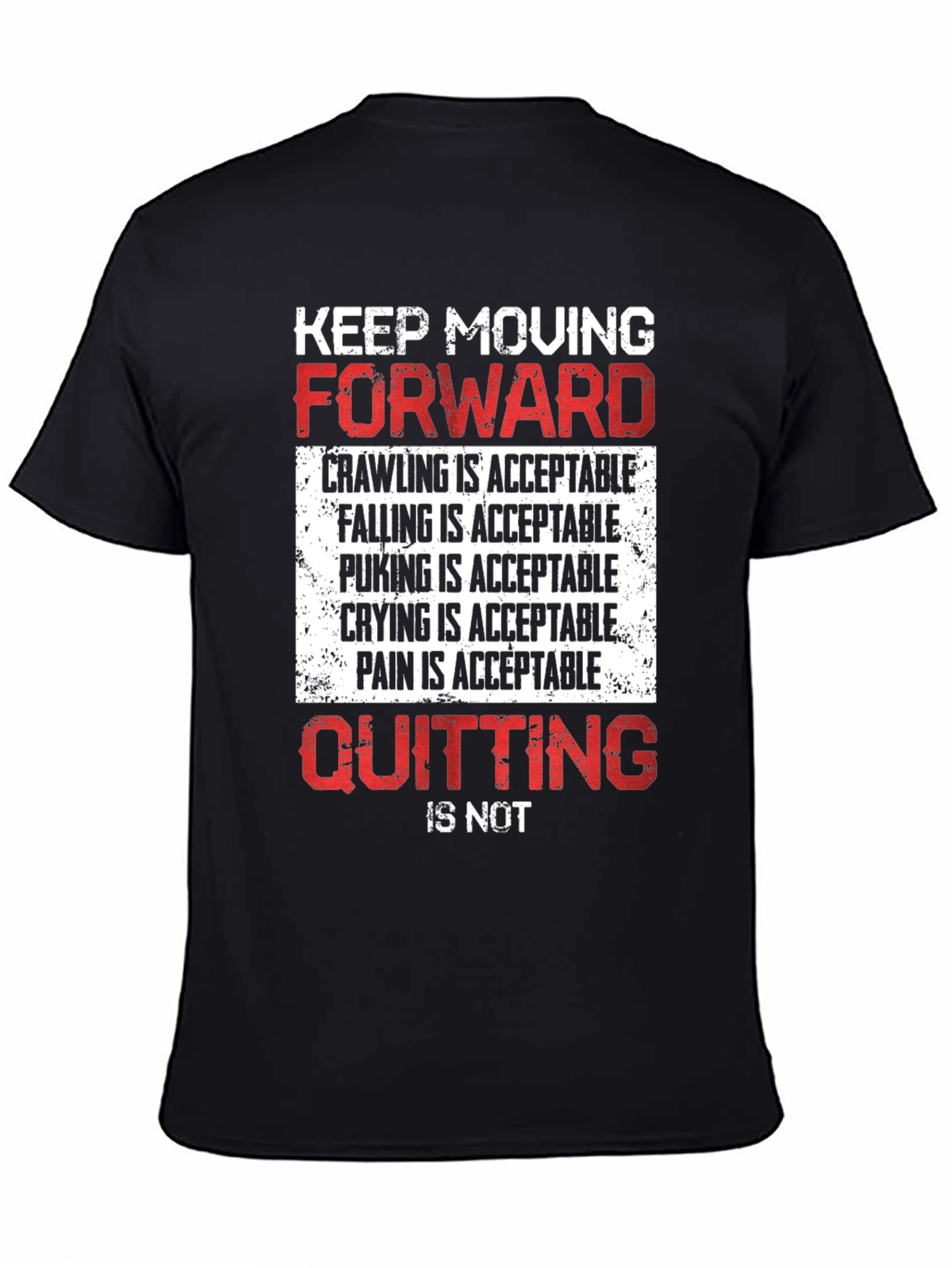 Motivational Graphic Tee - Keep Moving Forward