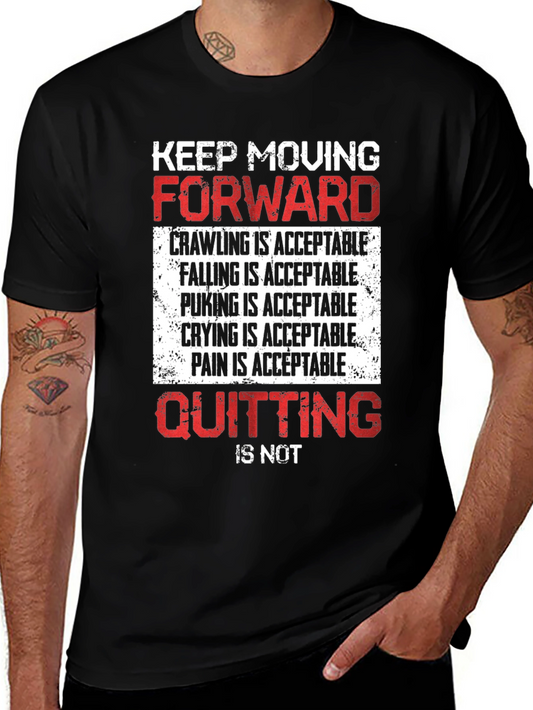 Motivational Graphic Tee - Keep Moving Forward