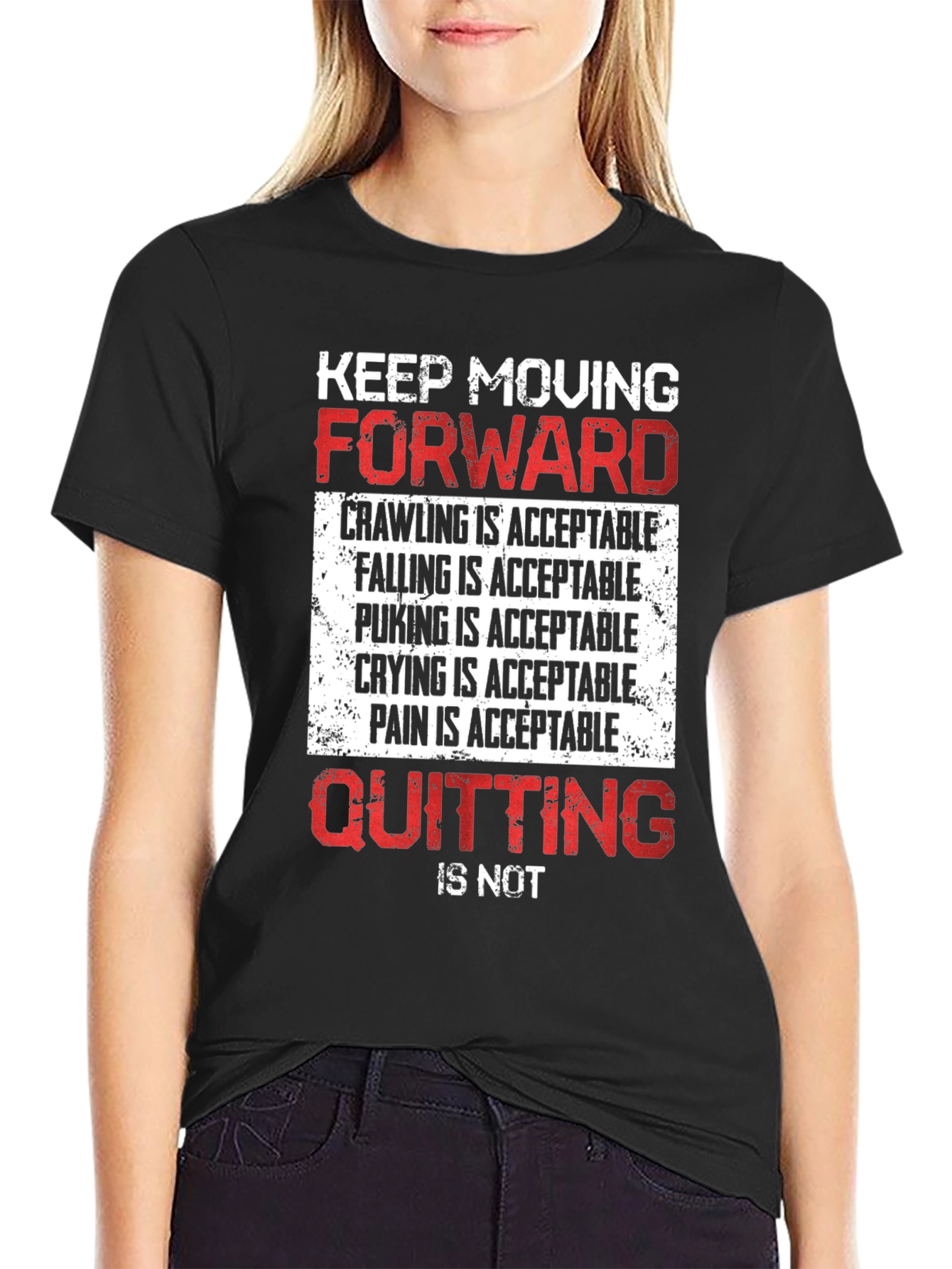Motivational Graphic Tee - Keep Moving Forward