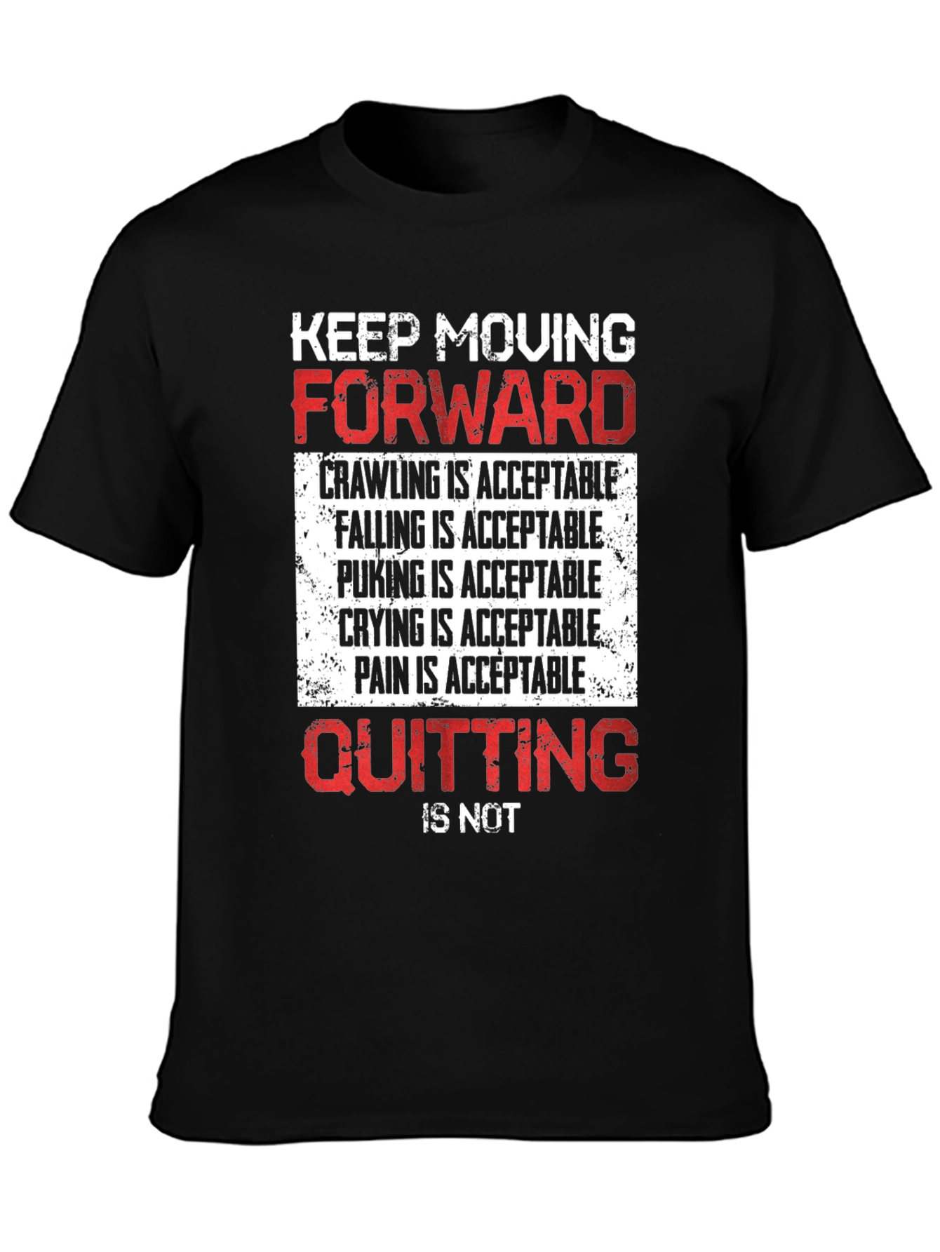 Motivational Graphic Tee - Keep Moving Forward