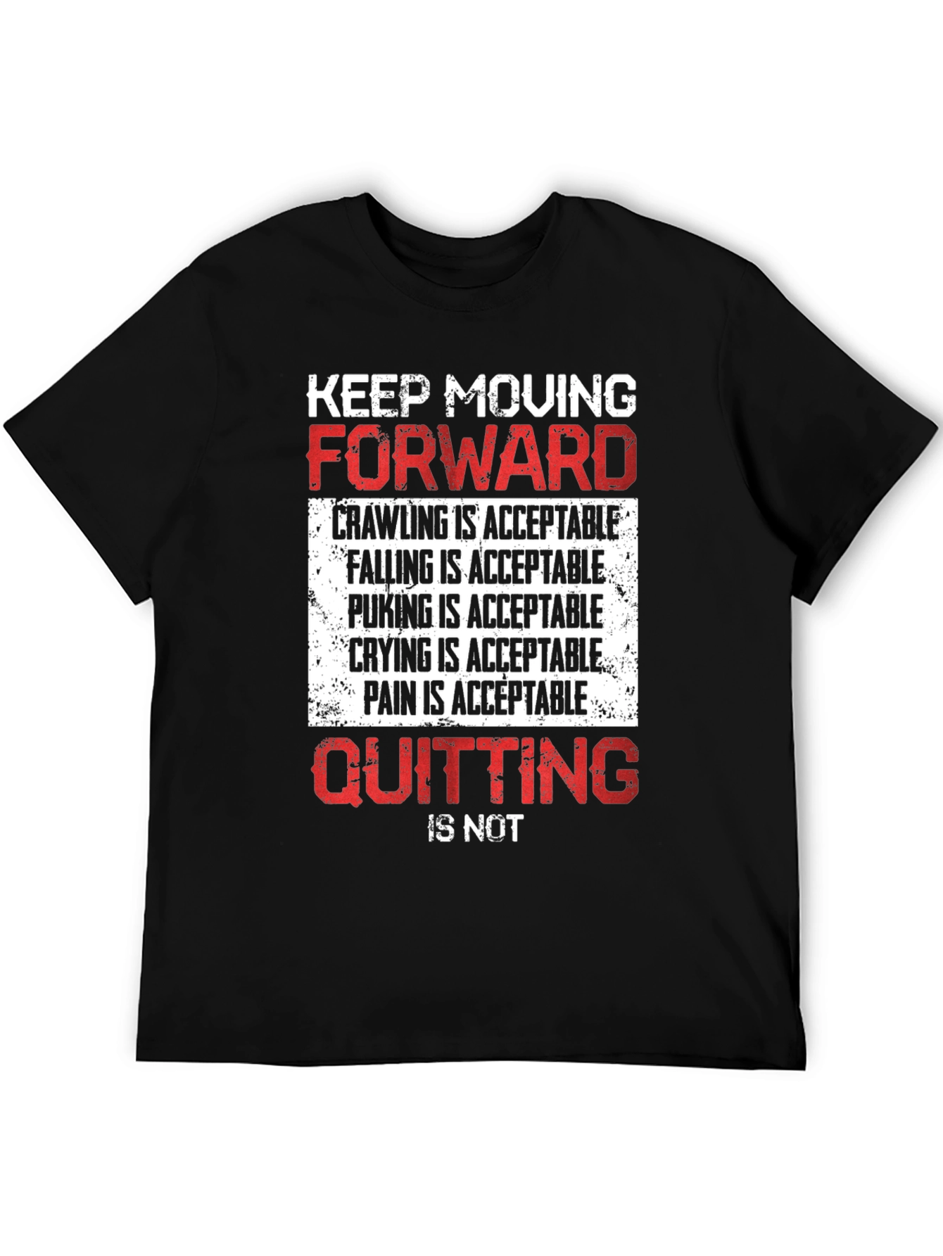 Motivational Graphic Tee - Keep Moving Forward