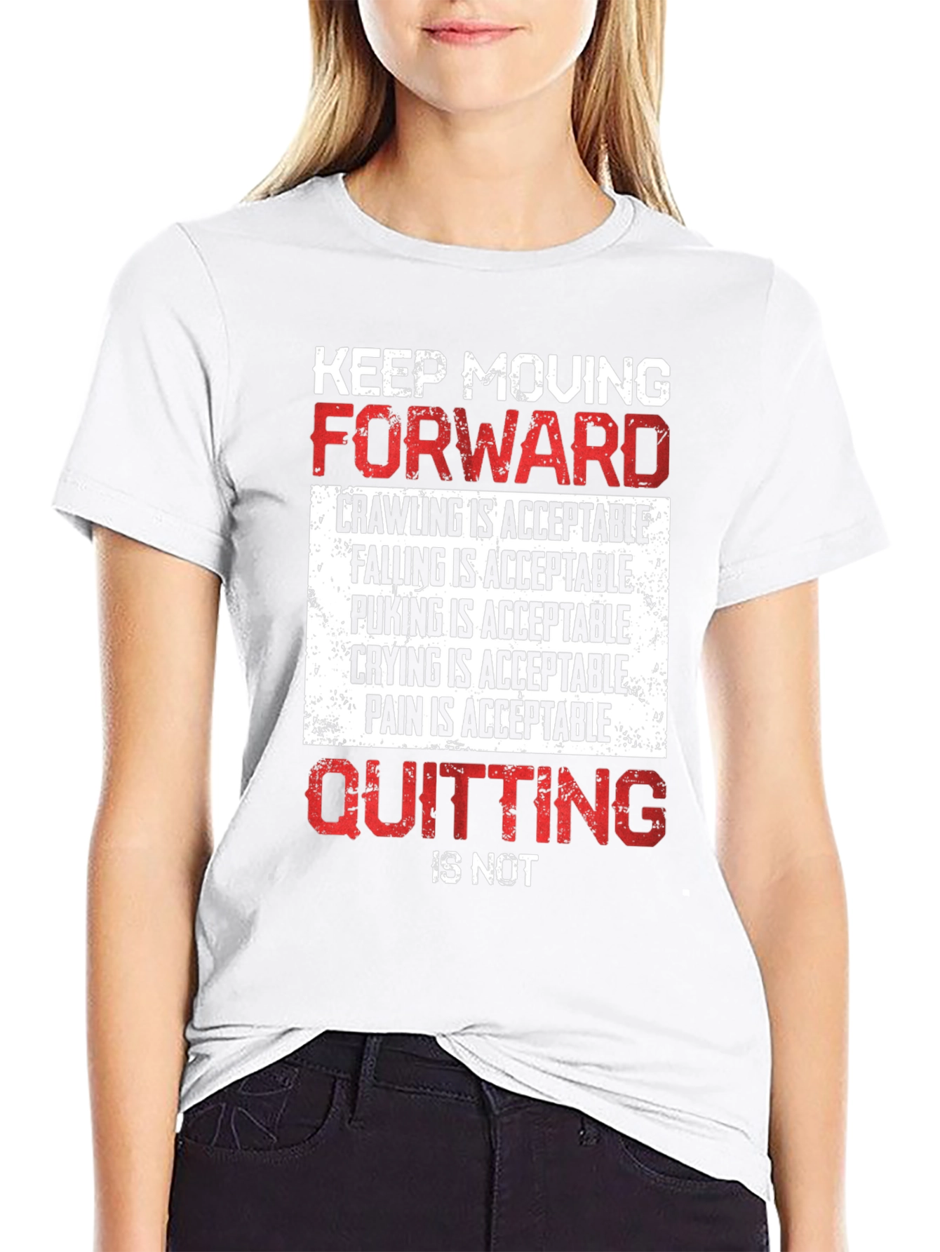 Motivational Graphic Tee - Keep Moving Forward