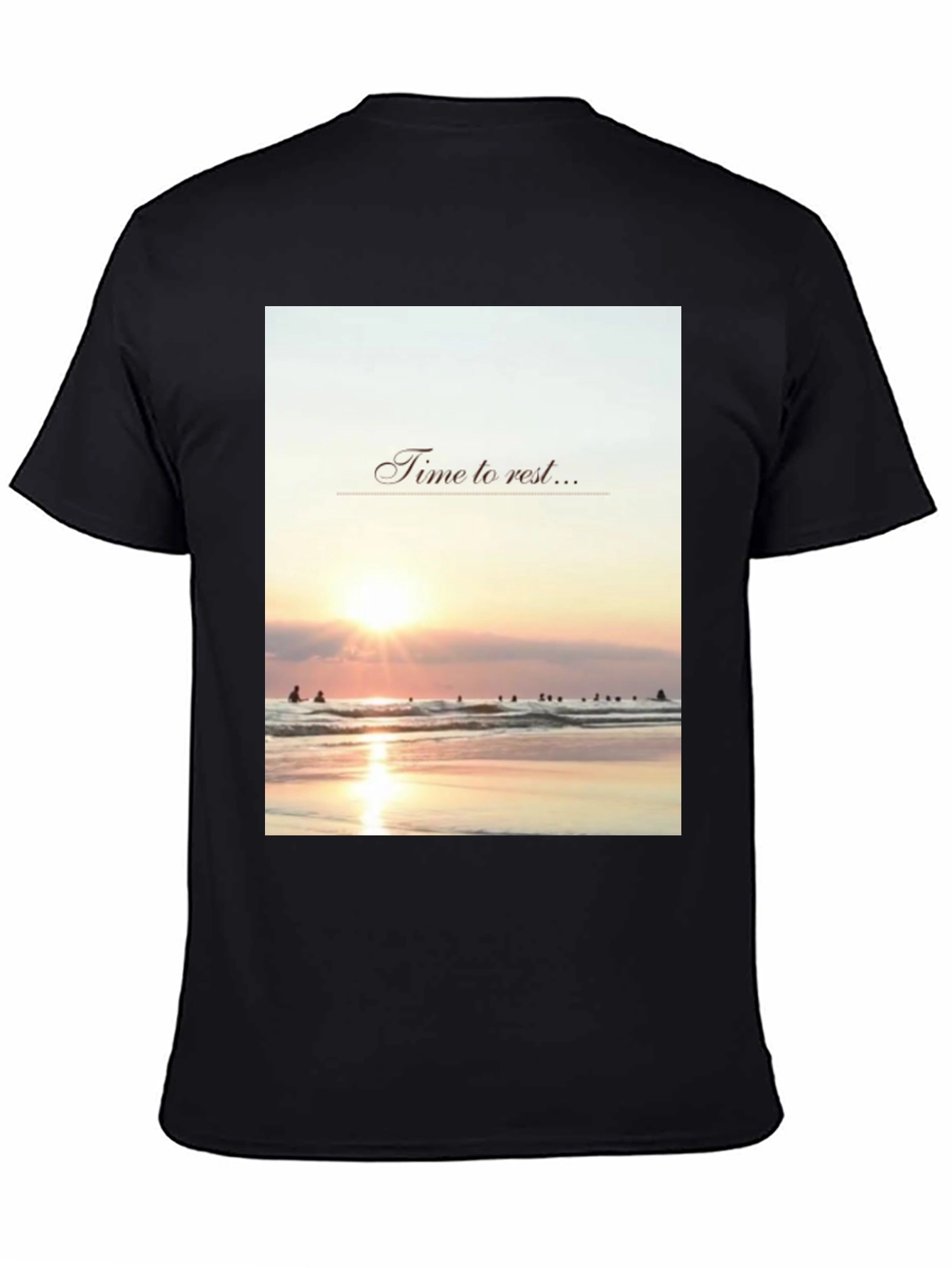 Relax Time T-Shirt - Beach Sunset Design