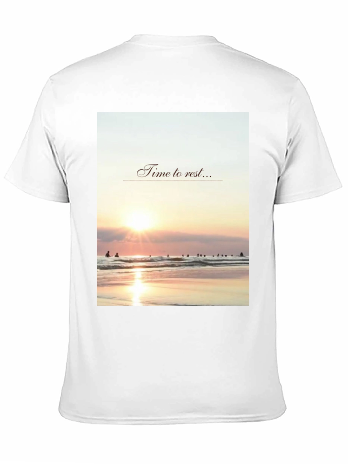 Relax Time T-Shirt - Beach Sunset Design
