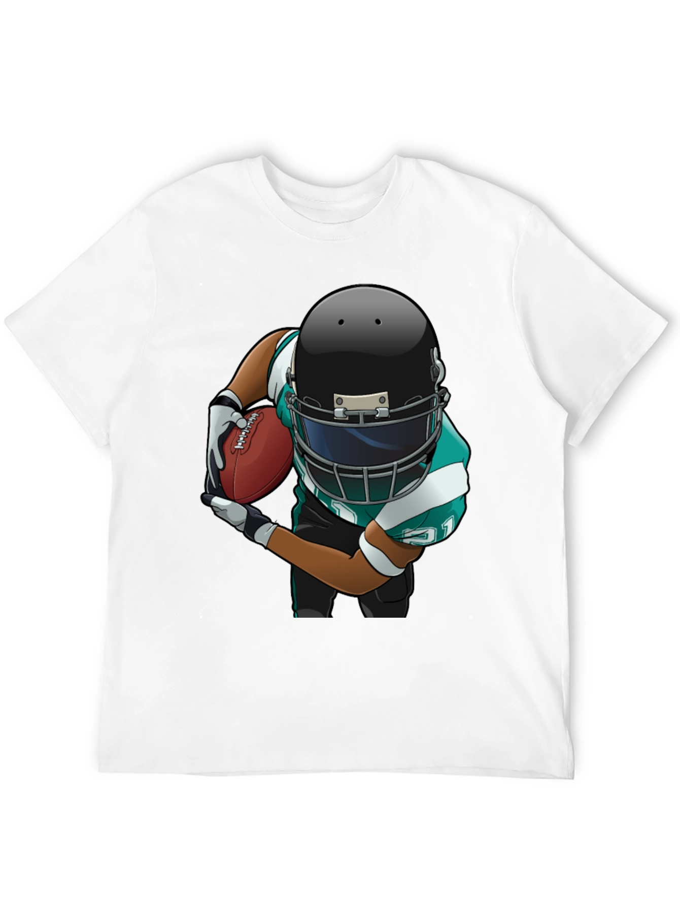 Football Player Graphic T-Shirt