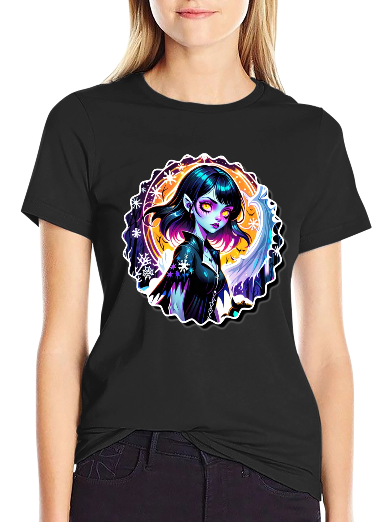 Gothic Vampire T-Shirt - Edgy & Unique Design