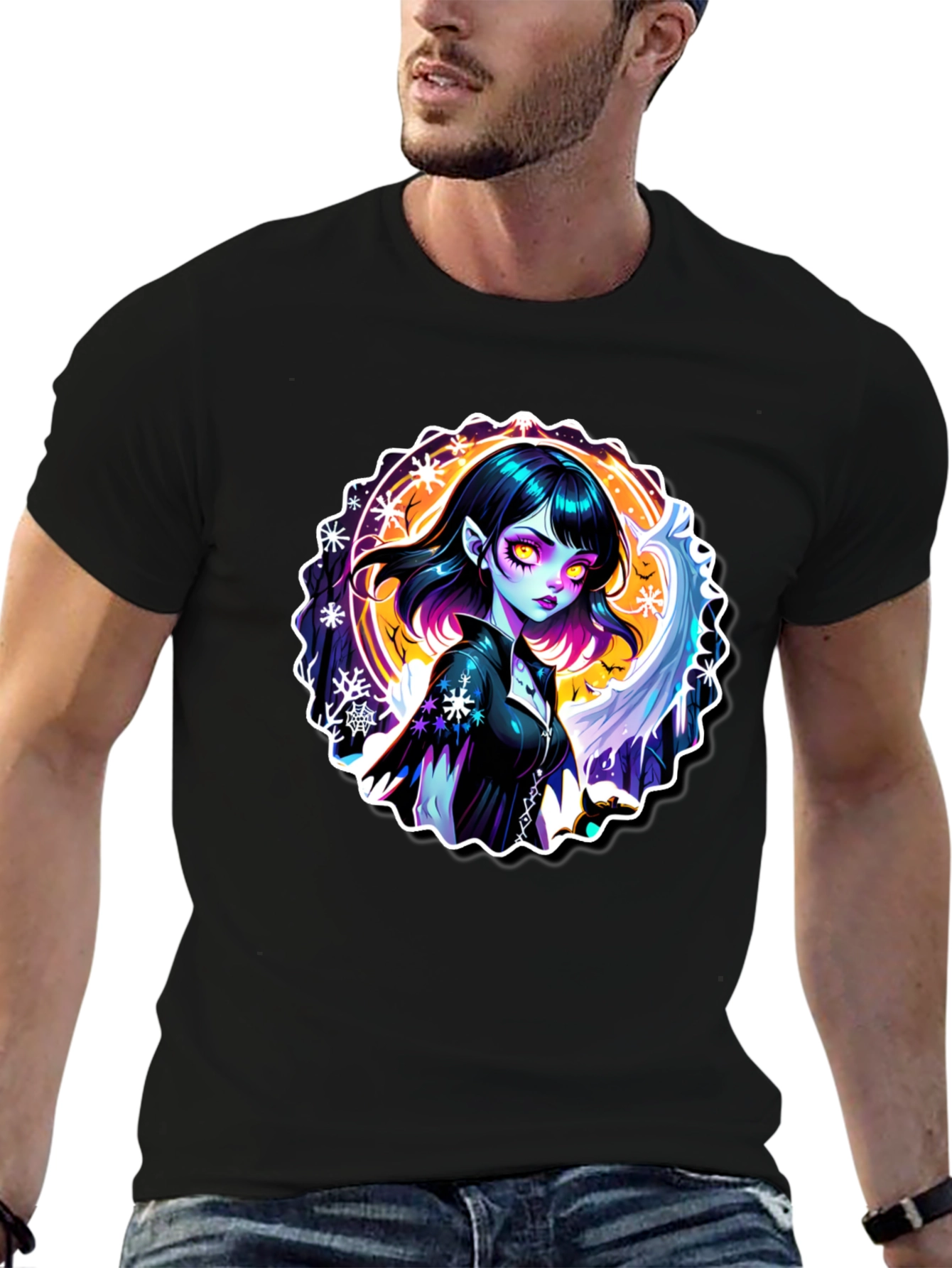 Gothic Vampire T-Shirt - Edgy & Unique Design