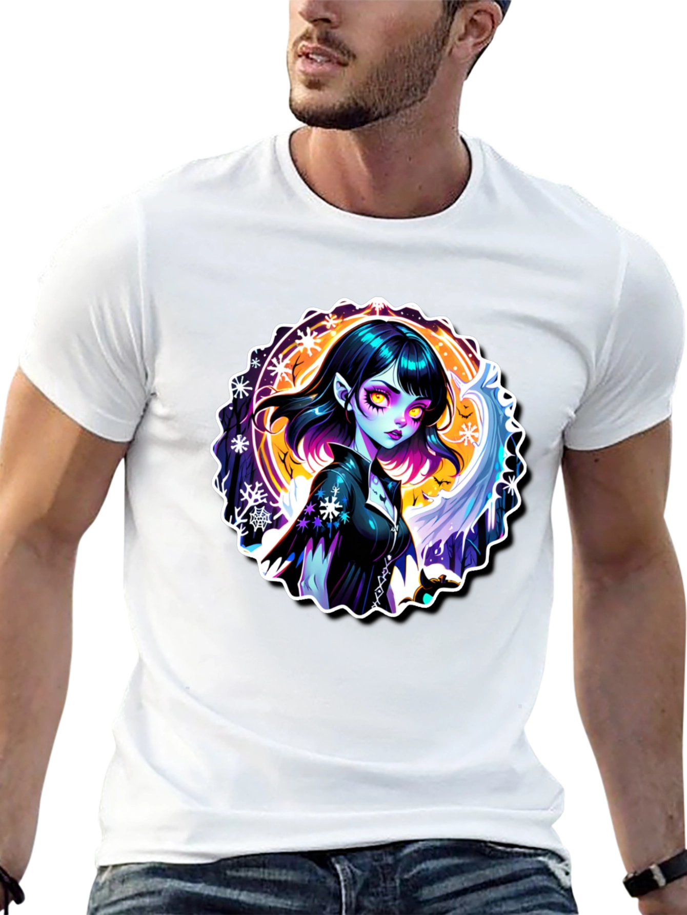 Gothic Vampire T-Shirt - Edgy & Unique Design