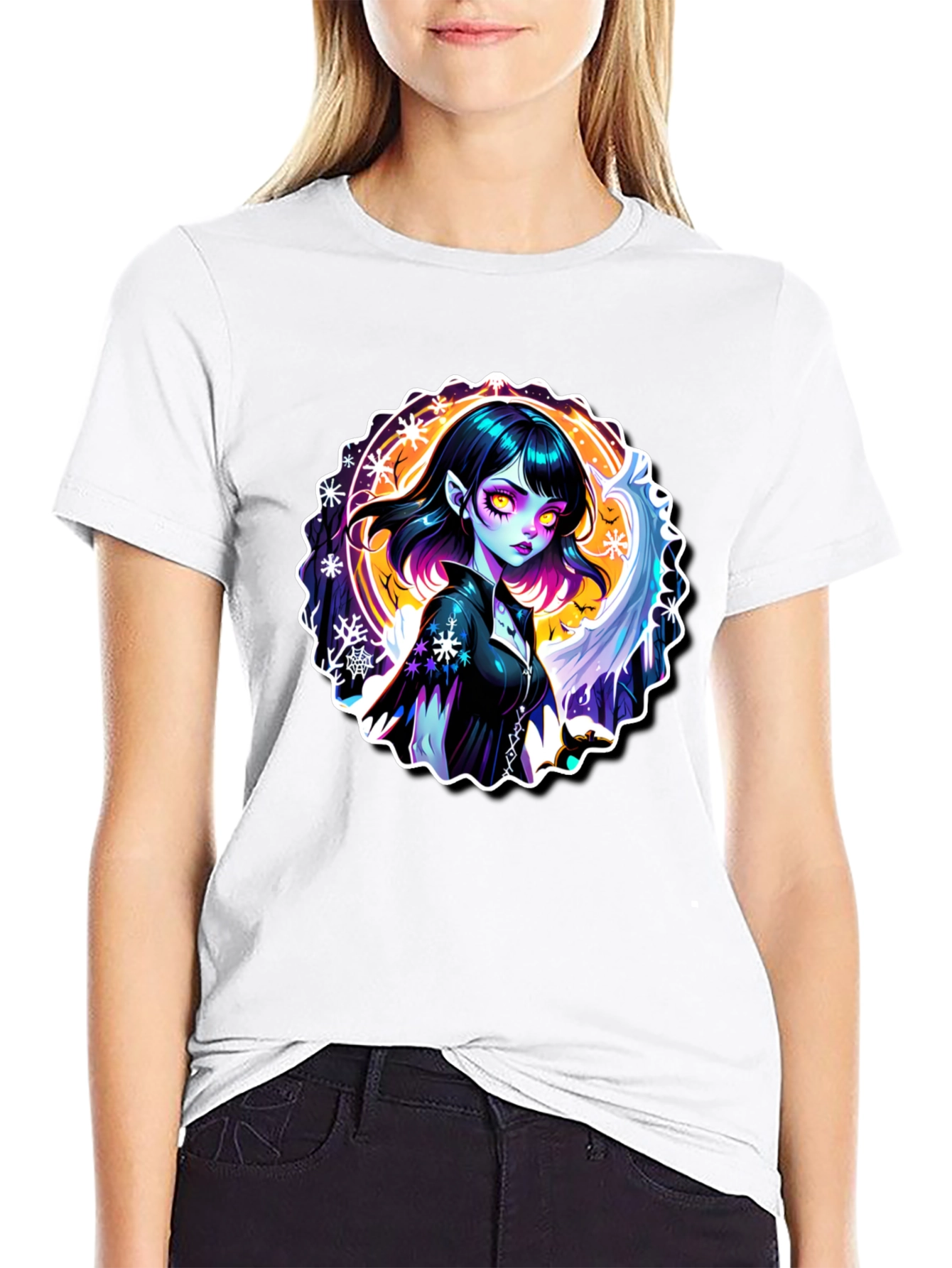 Gothic Vampire T-Shirt - Edgy & Unique Design