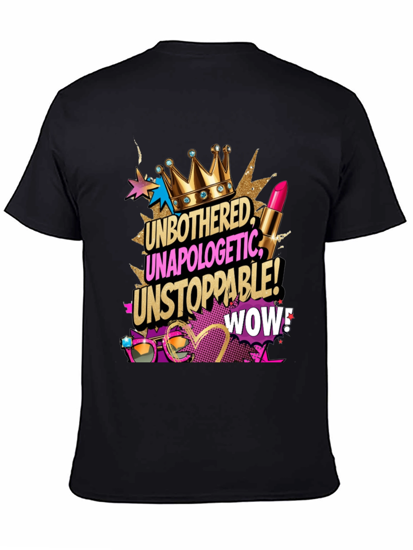 Unbothered Unapologetic Tee - Black