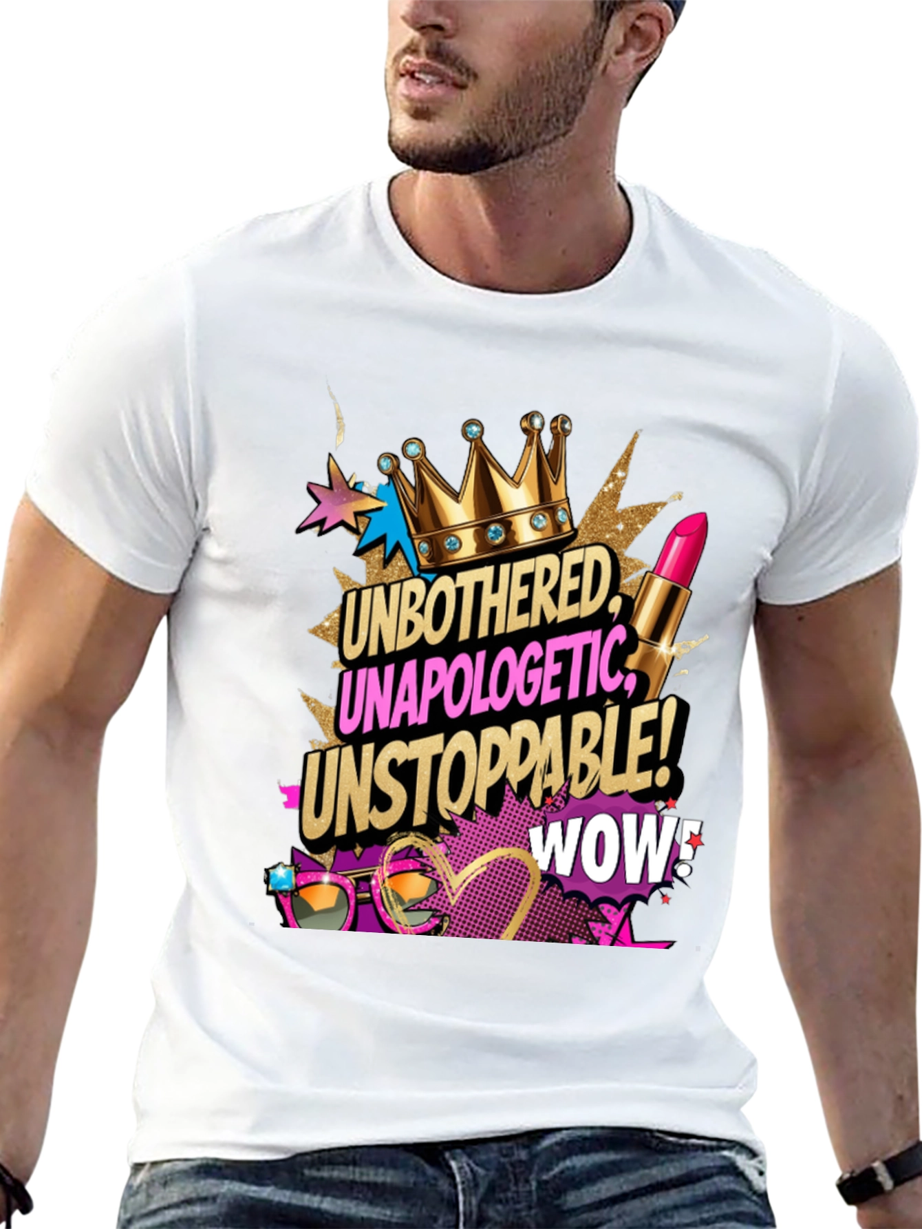 Unbothered Unapologetic Tee - Black
