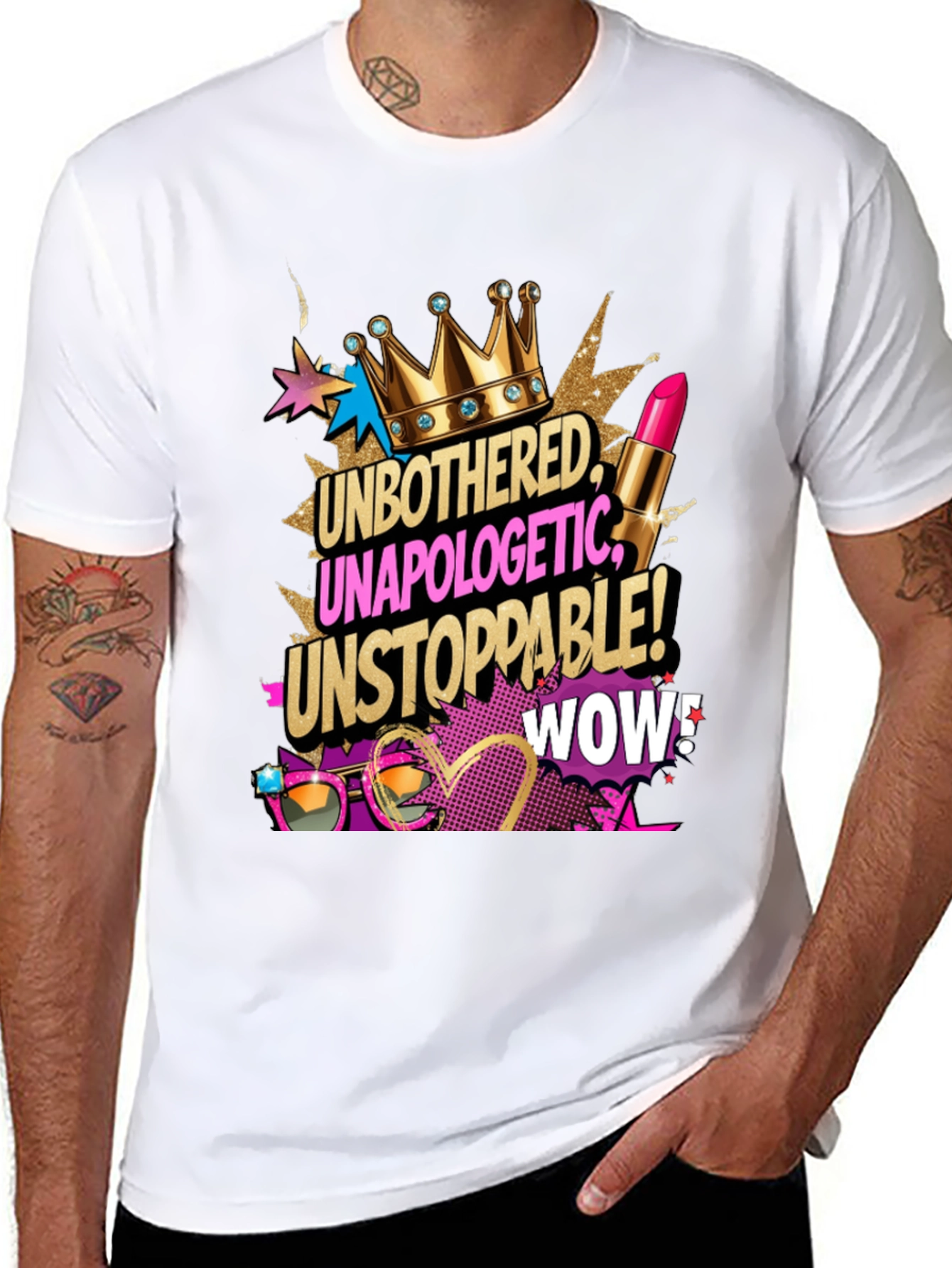 Unbothered Unapologetic Tee - Black