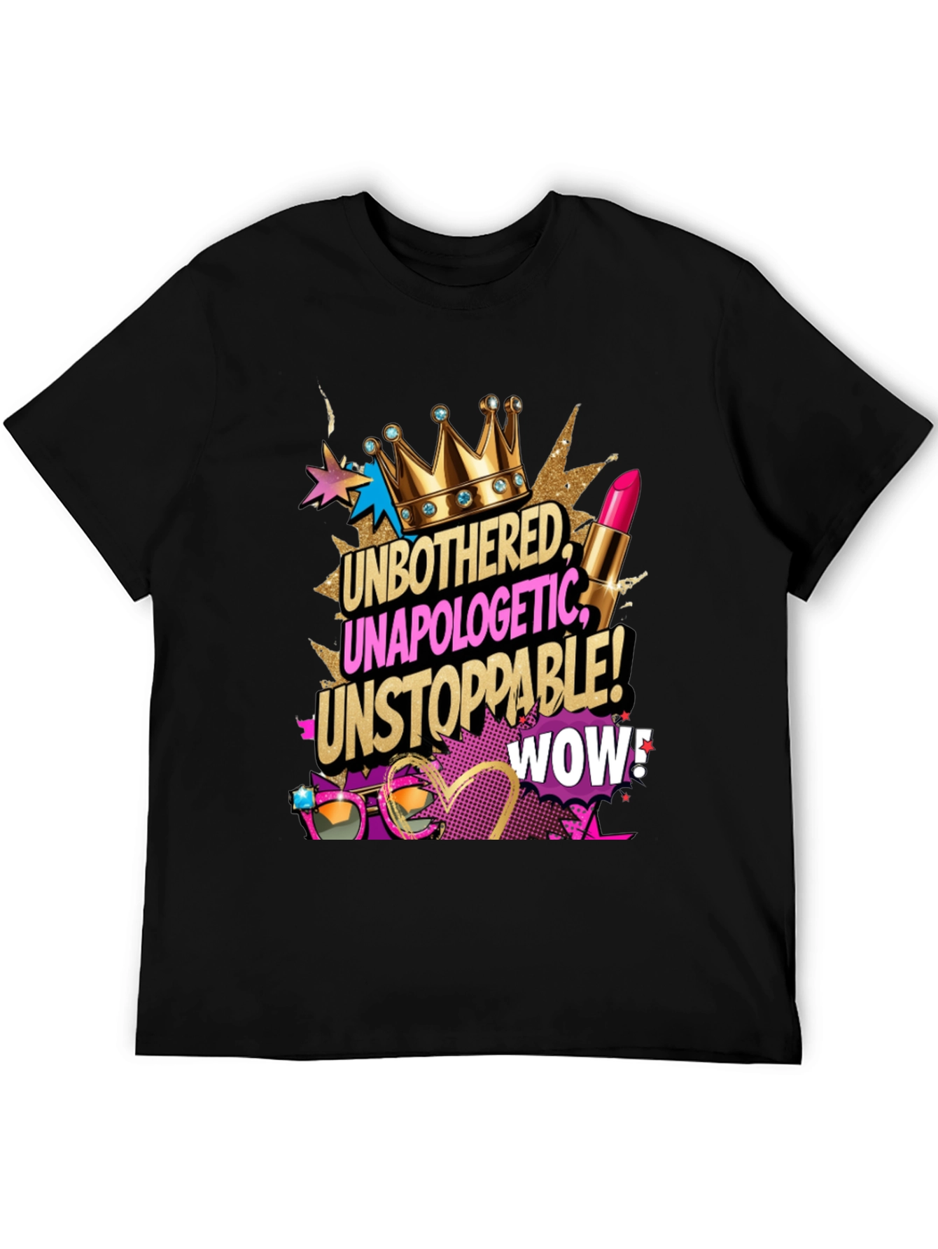 Unbothered Unapologetic Tee - Black