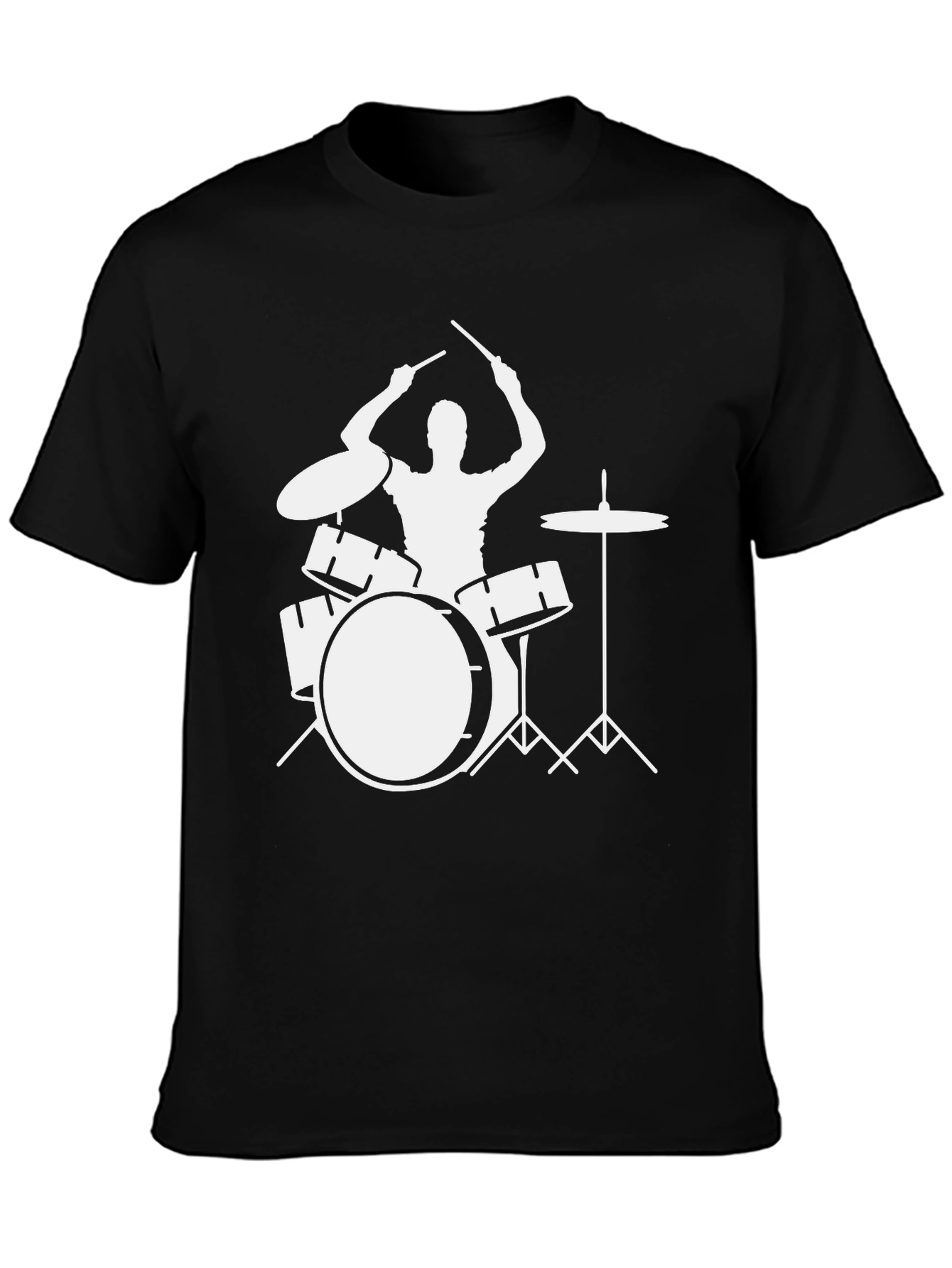 Drummer Silhouette T-Shirt - Musician Tee