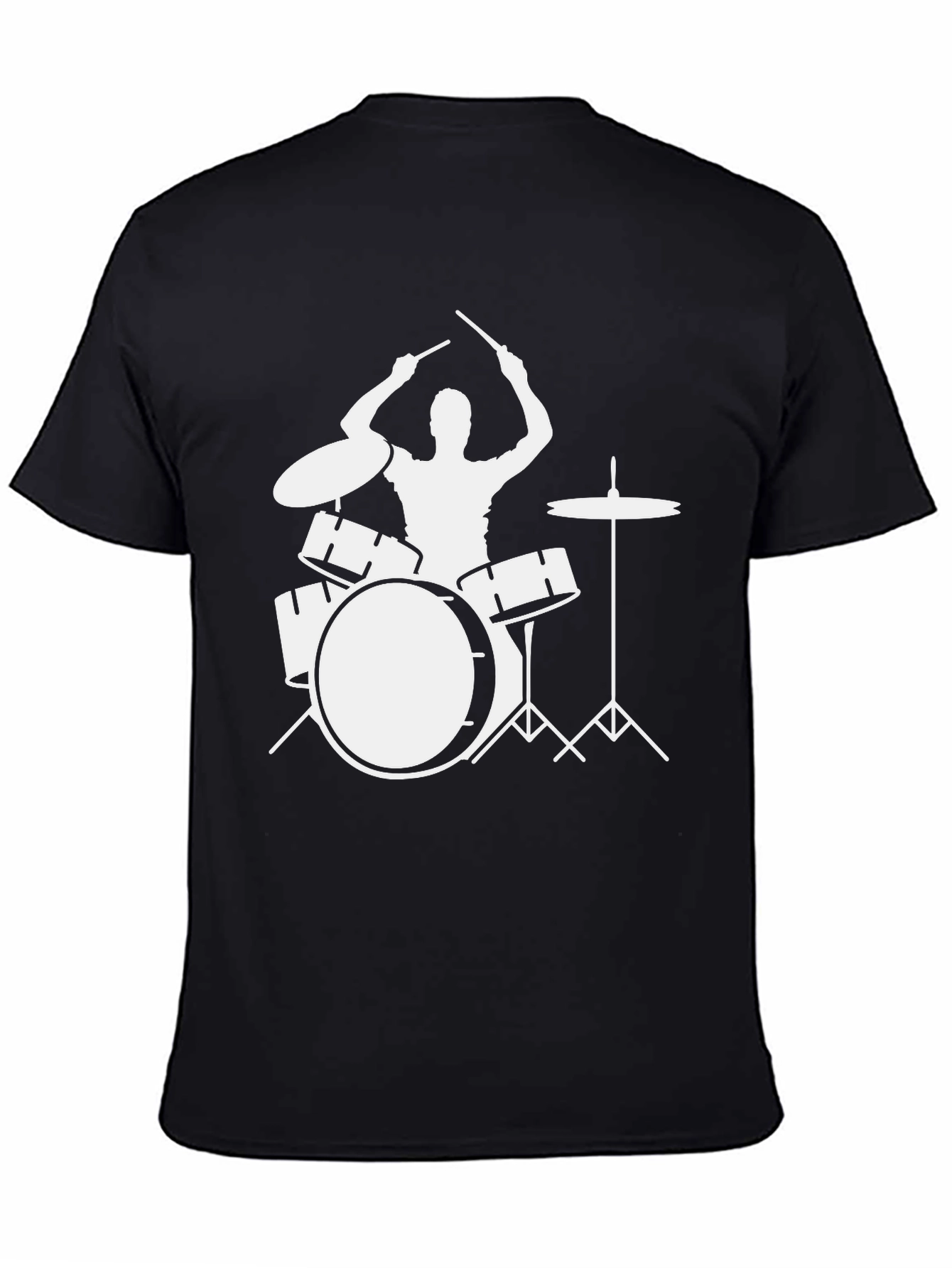 Drummer Silhouette T-Shirt - Musician Tee