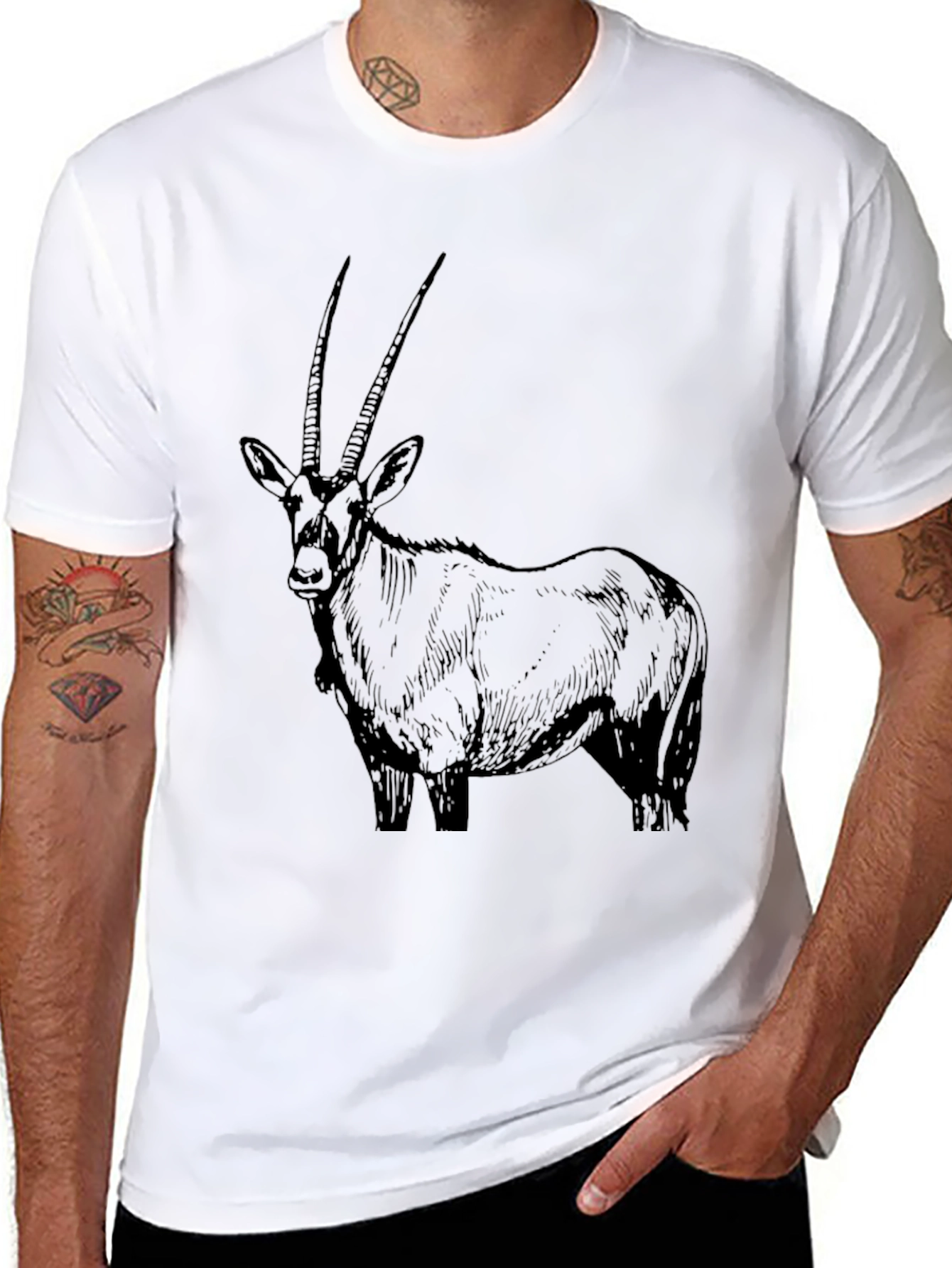 Oryx Graphic Tee - Unisex Black T-Shirt