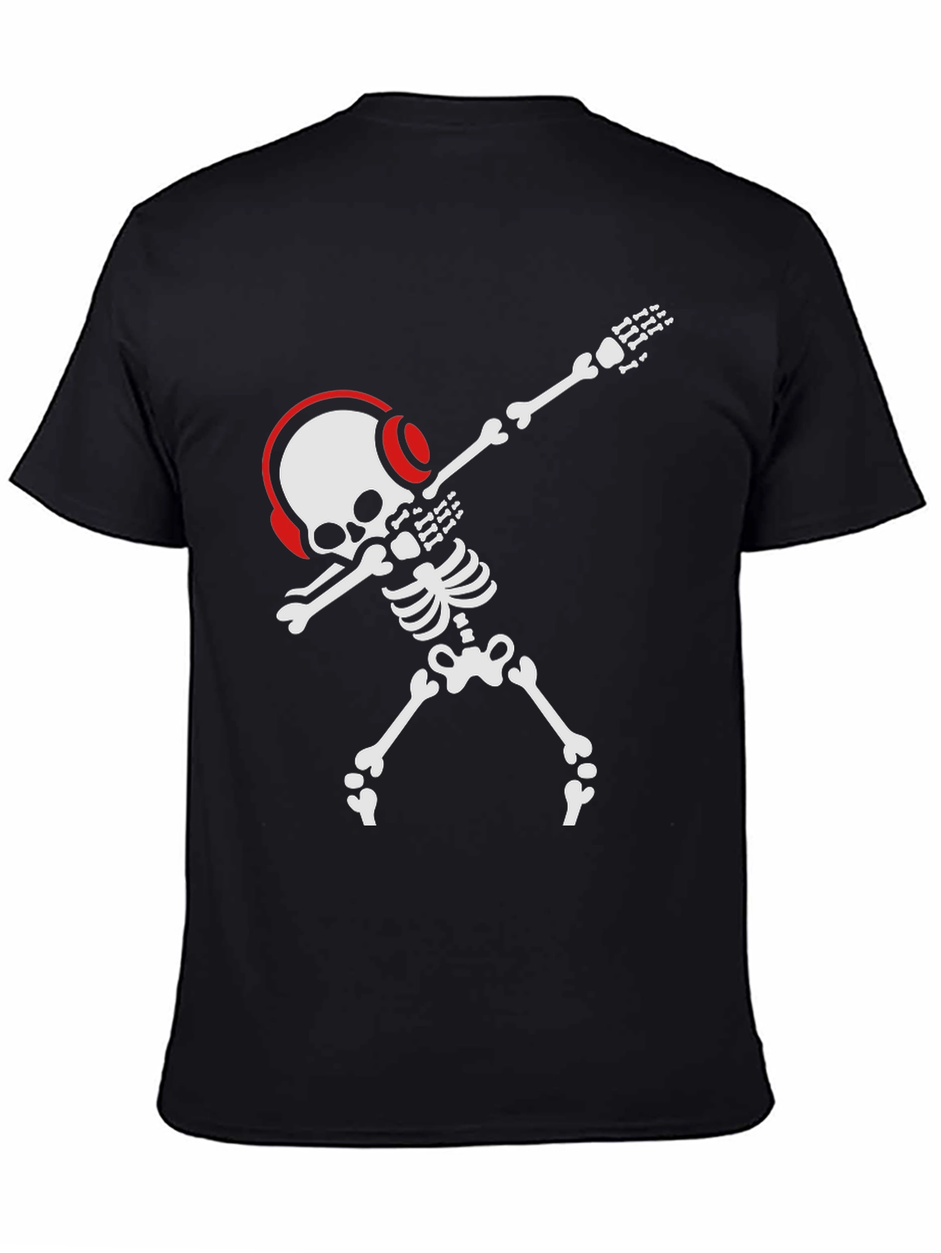 Dabbing Skeleton T-Shirt - Black Graphic Tee