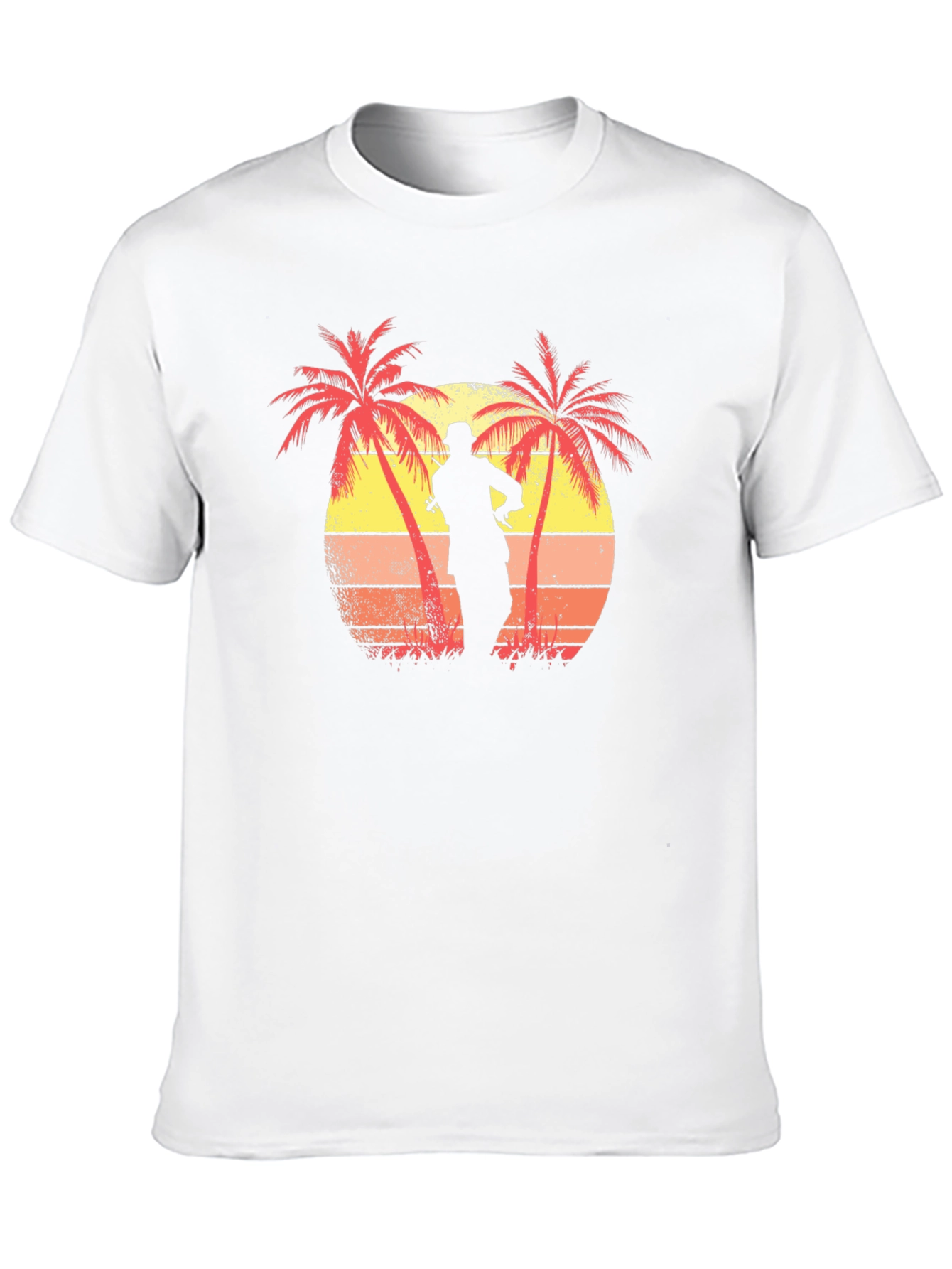 Sunset Palm Tree Silhouette Graphic Tee