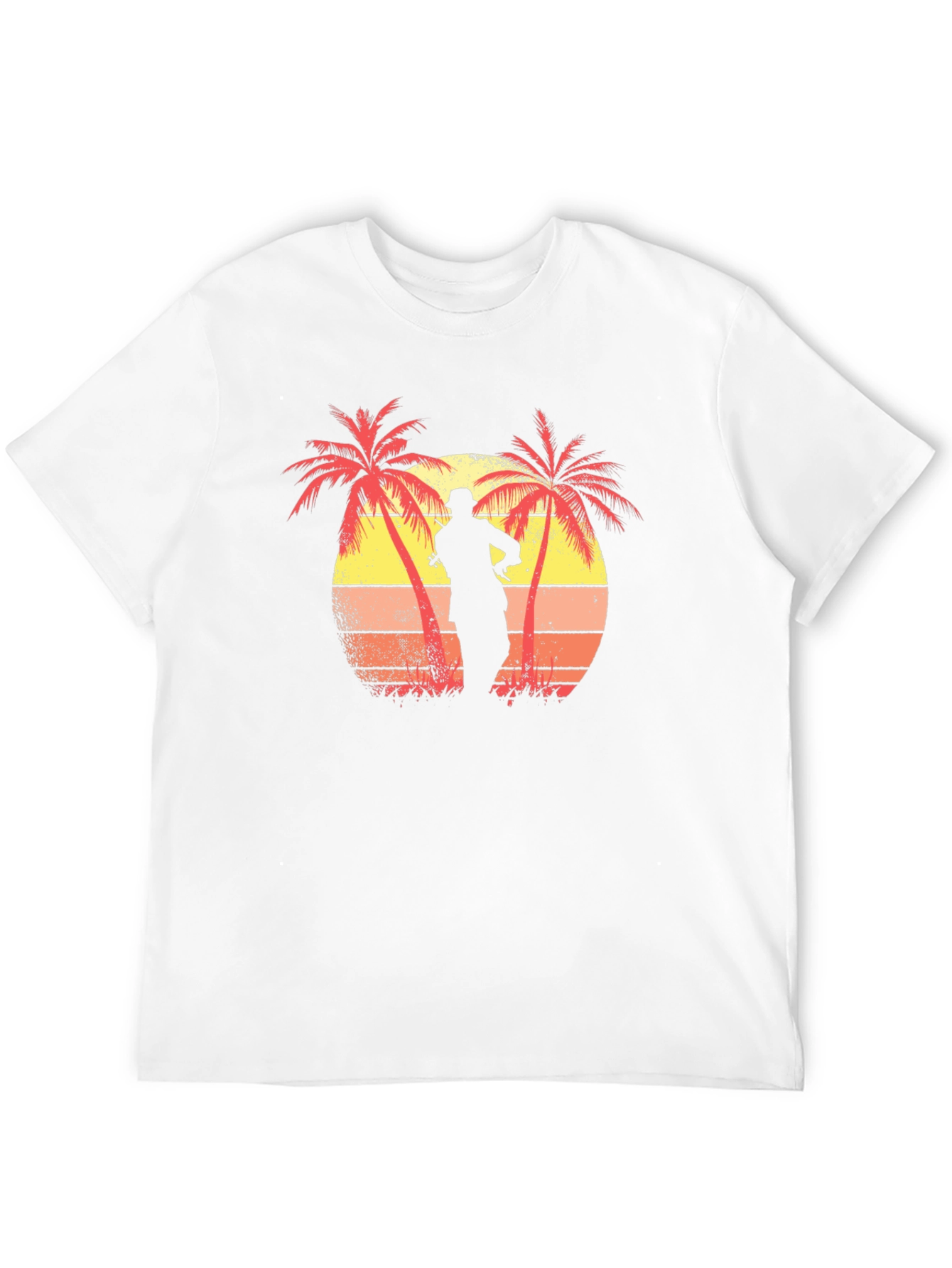 Sunset Palm Tree Silhouette Graphic Tee