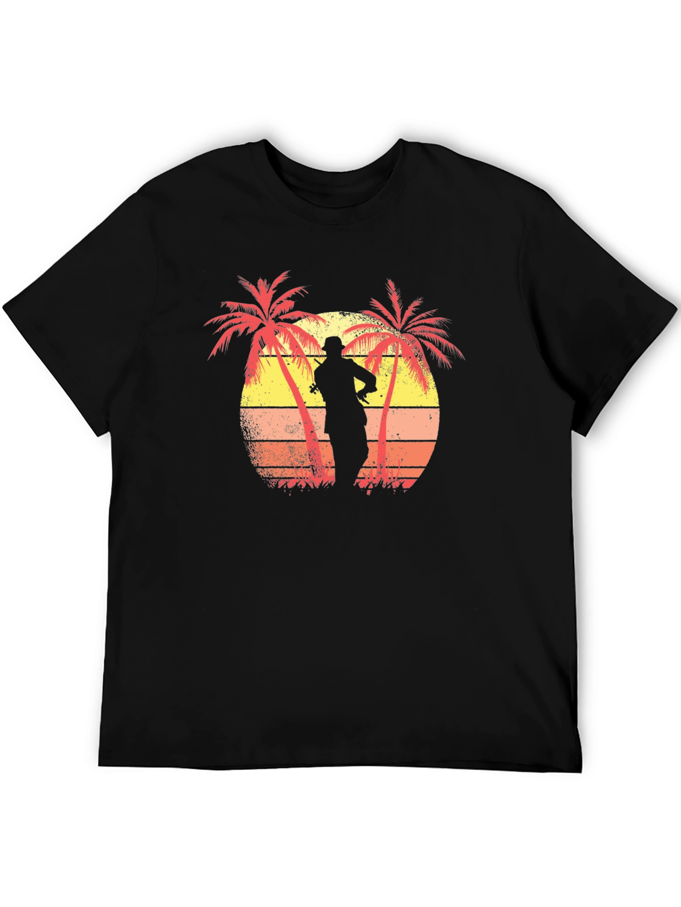 Sunset Palm Tree Silhouette Graphic Tee