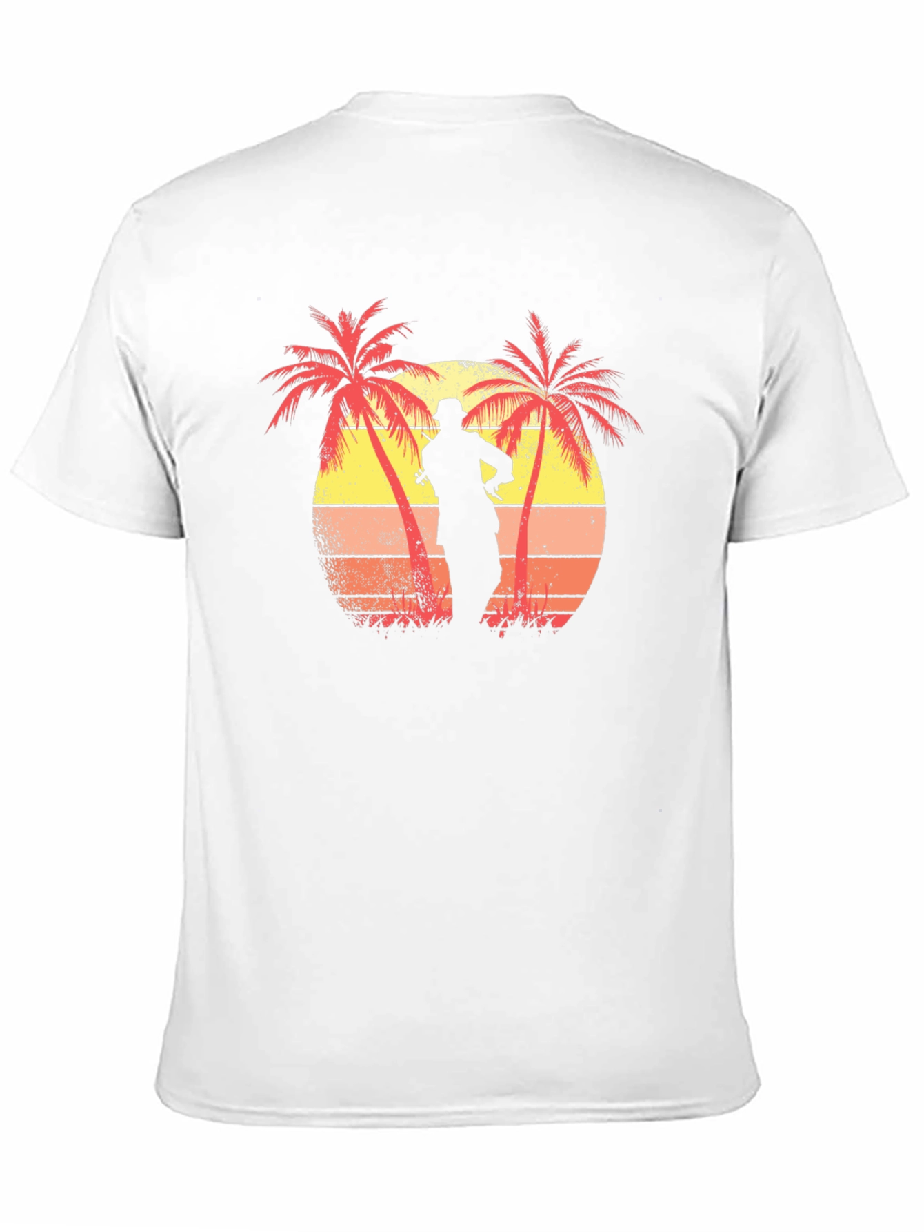 Sunset Palm Tree Silhouette Graphic Tee