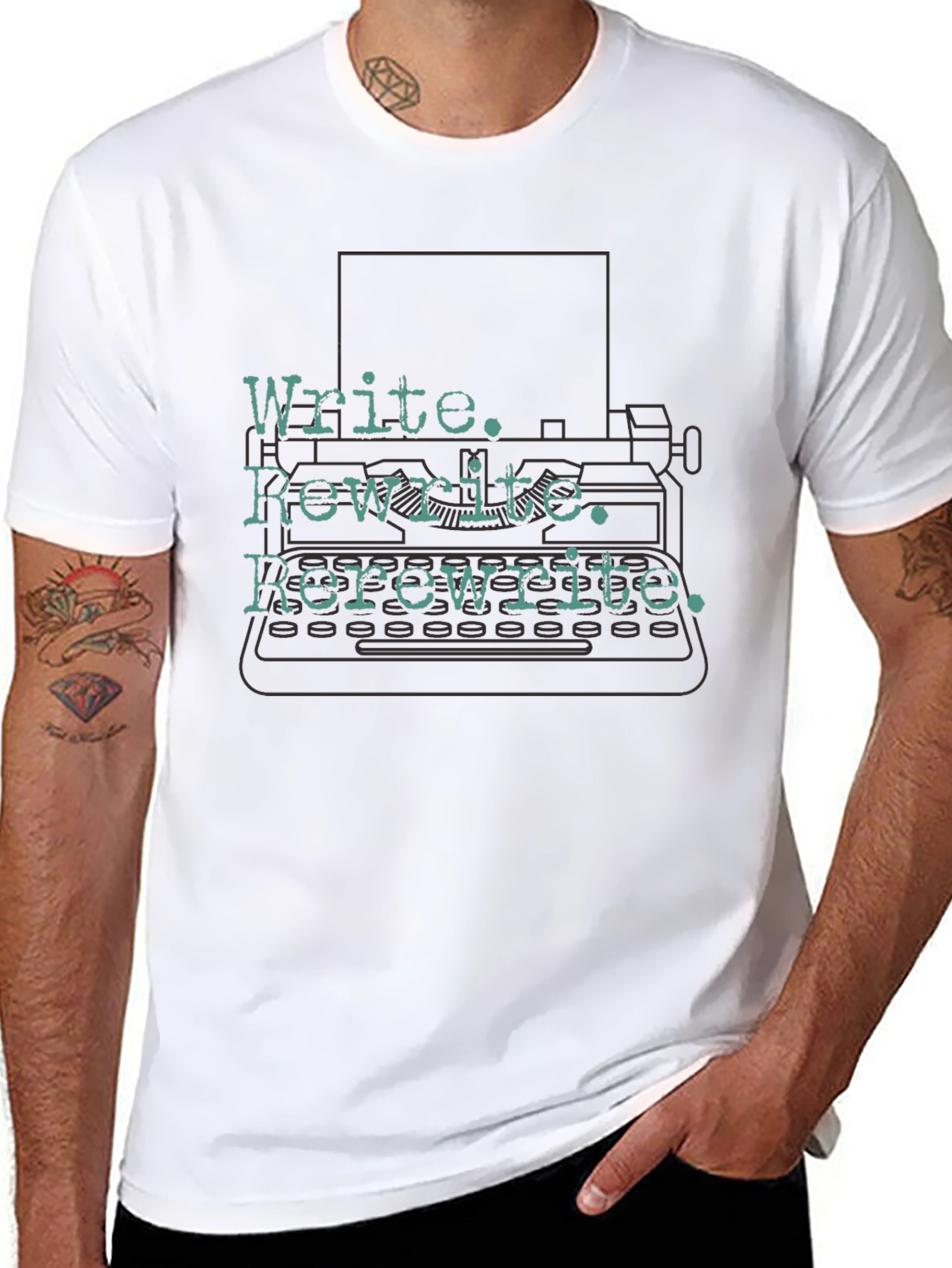 Write. Rewrite. Rerewrite. Writers T-Shirt