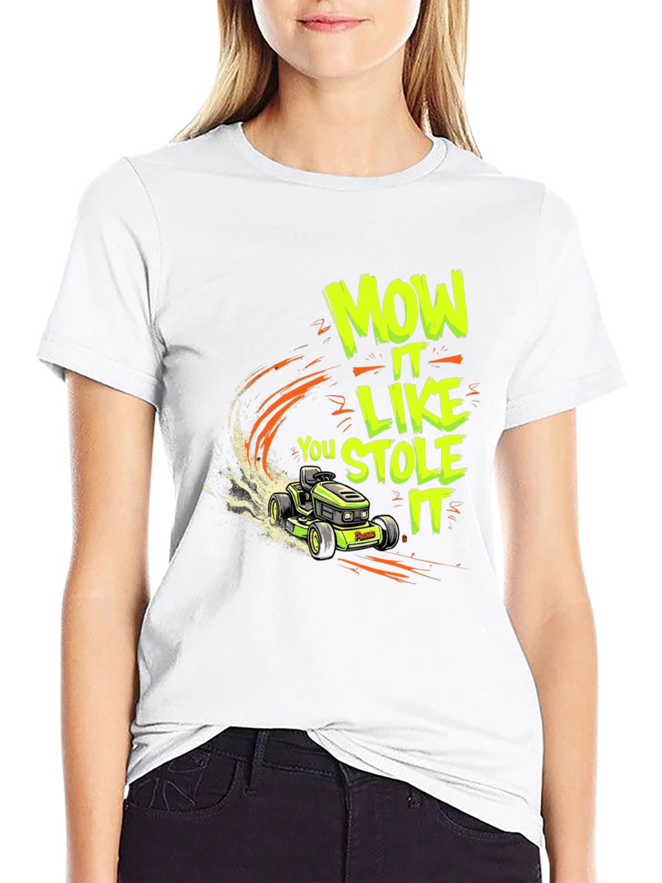 Mow It Like You Stole It Black T-Shirt