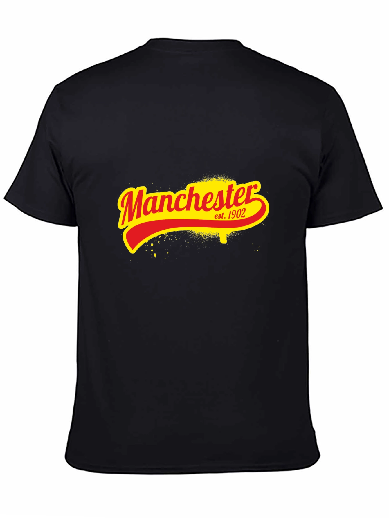 Manchester Est. 1902 Black Graphic T-Shirt