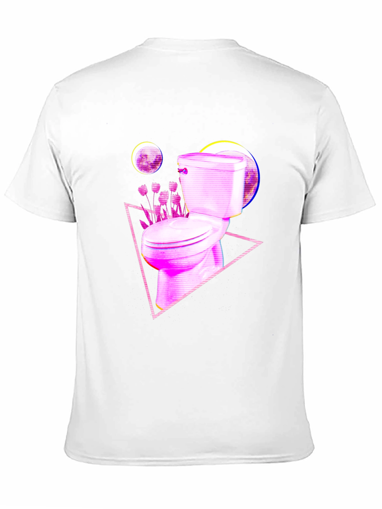 Retro Toilet Graphic Tee - Black