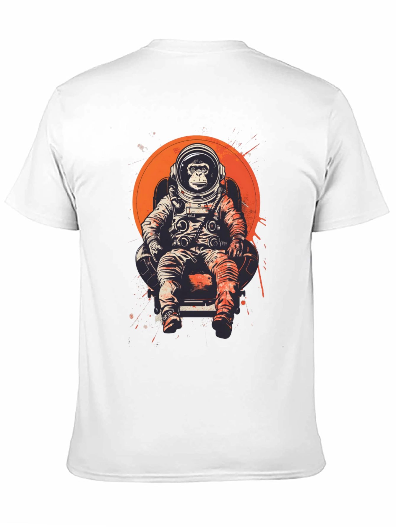 Astronaut Monkey T-Shirt - Space Chimpanzee Tee