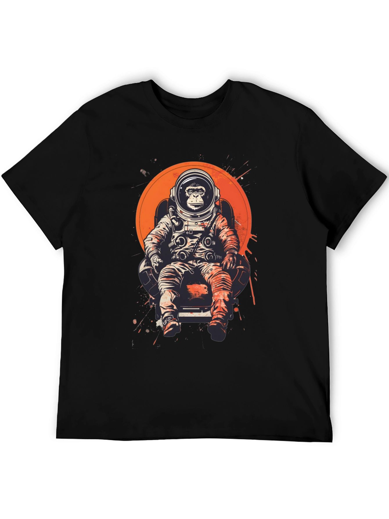 Astronaut Monkey T-Shirt - Space Chimpanzee Tee