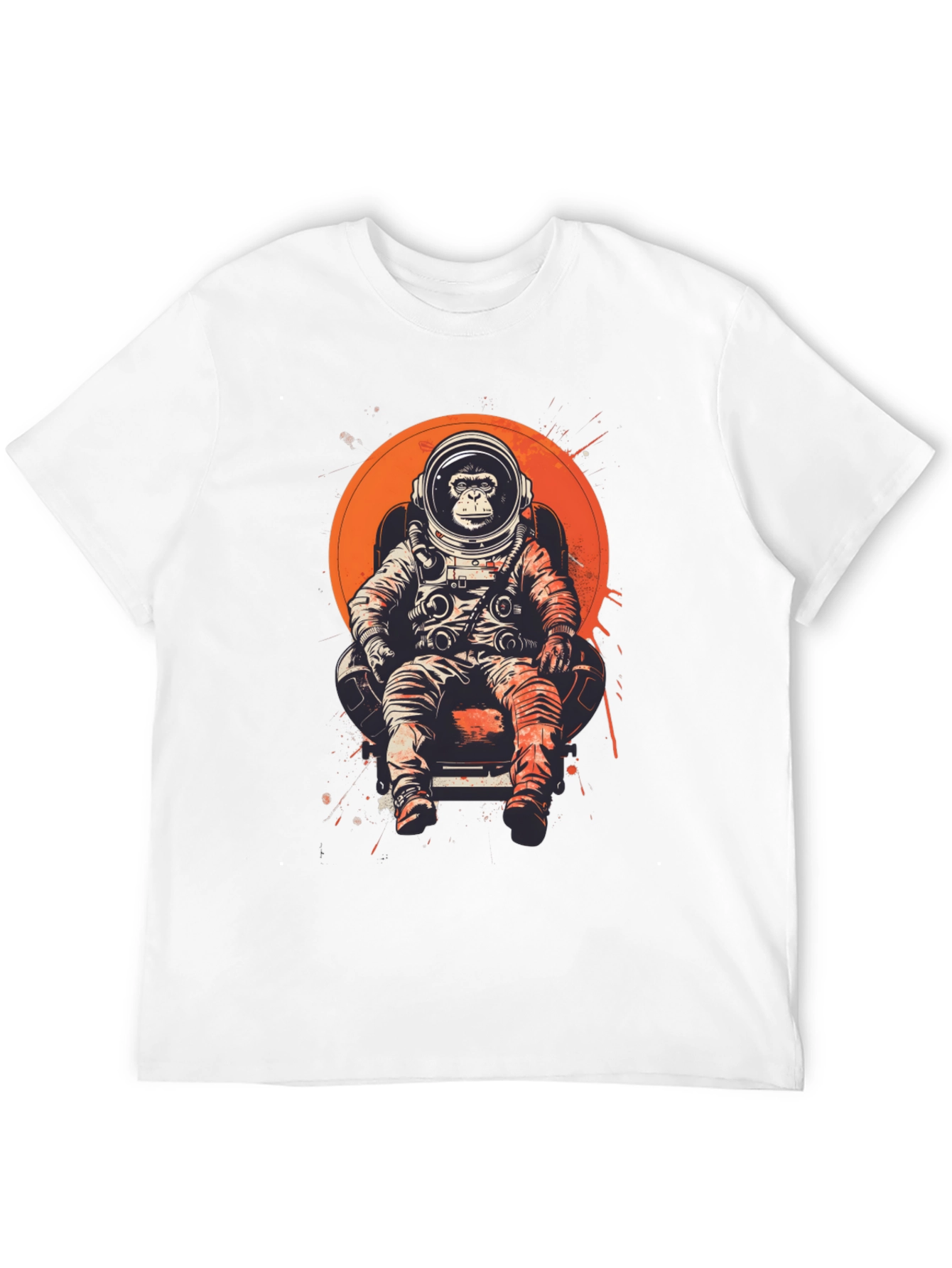 Astronaut Monkey T-Shirt - Space Chimpanzee Tee