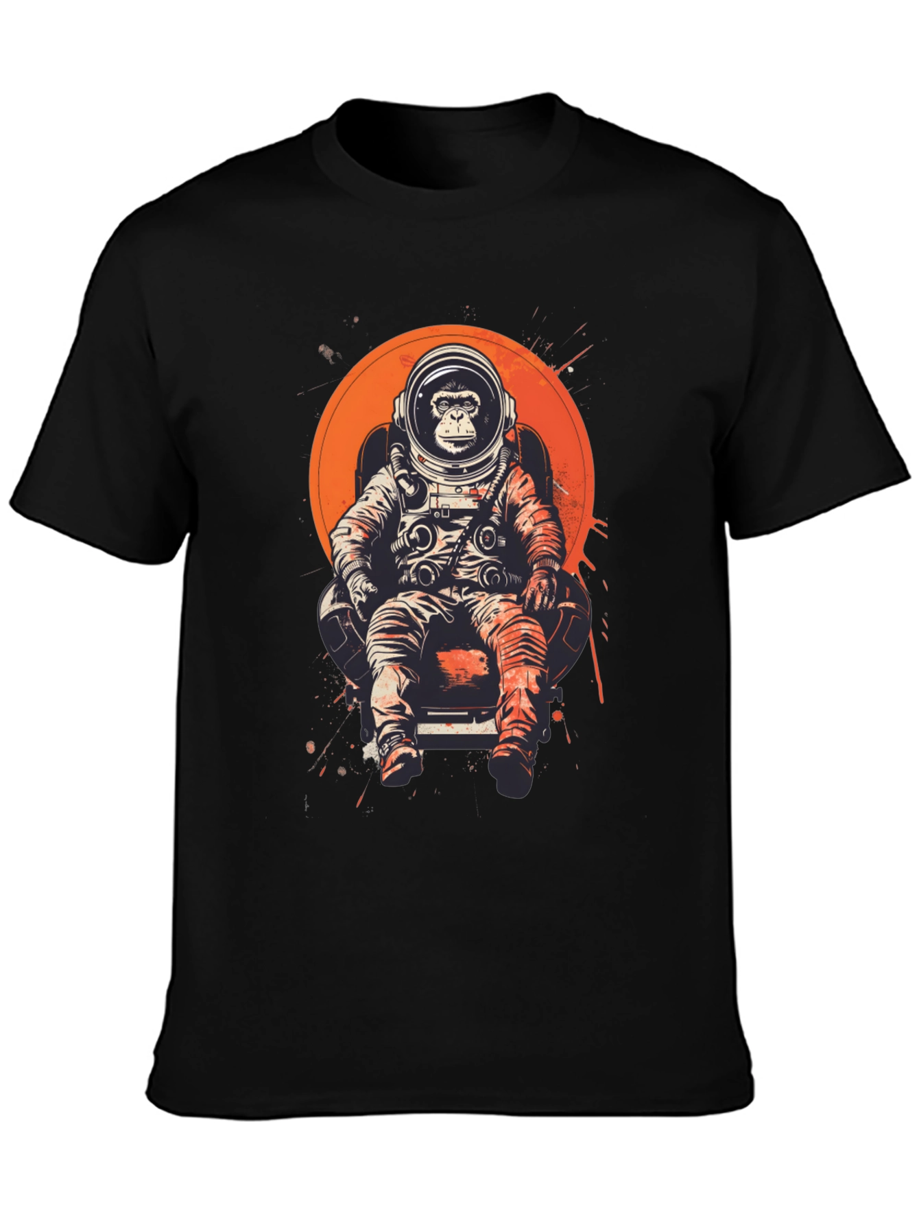 Astronaut Monkey T-Shirt - Space Chimpanzee Tee
