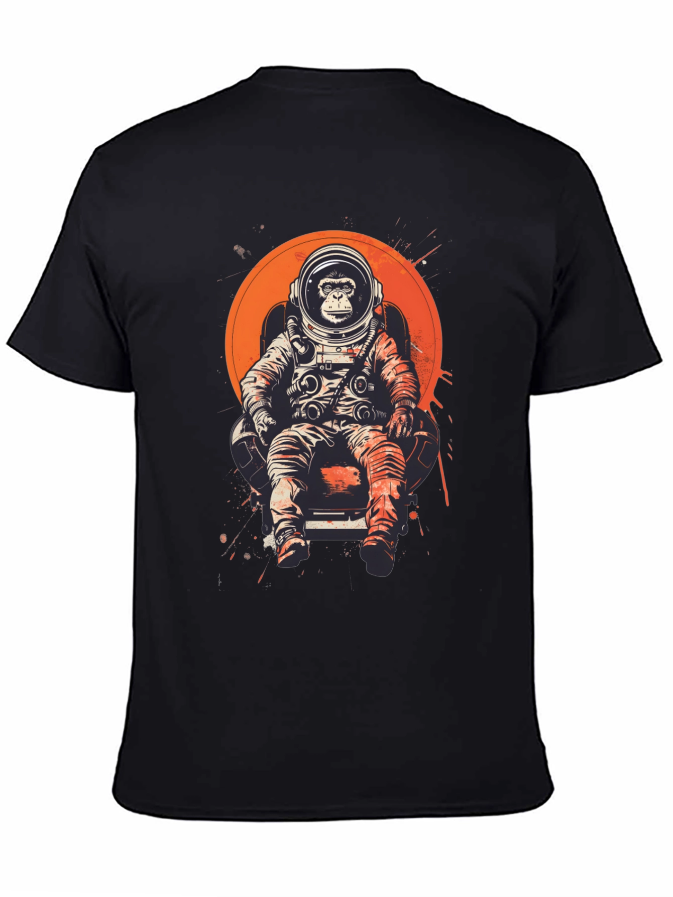 Astronaut Monkey T-Shirt - Space Chimpanzee Tee