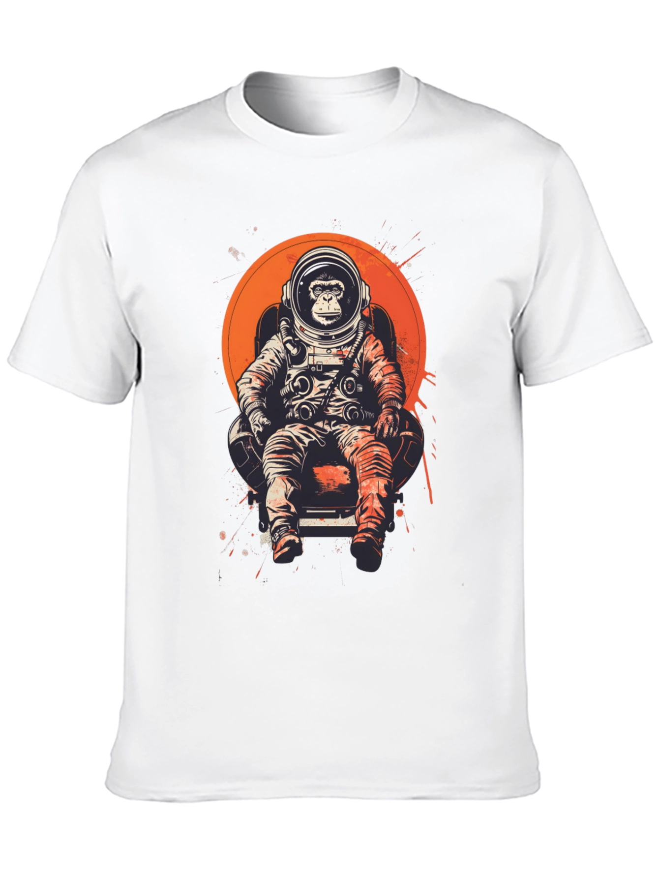 Astronaut Monkey T-Shirt - Space Chimpanzee Tee