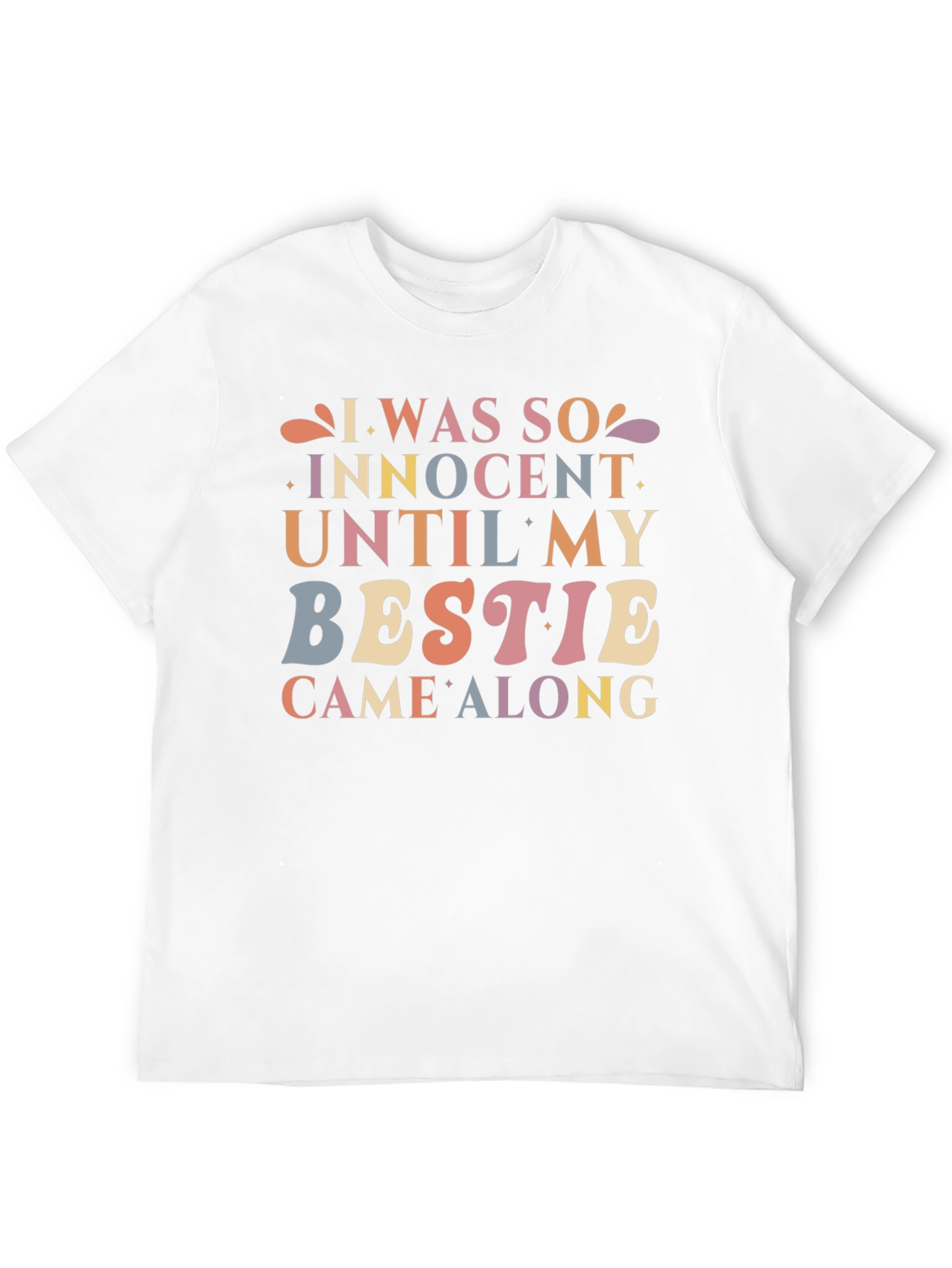 Innocent Until Bestie T-Shirt - Fun Novelty Tee