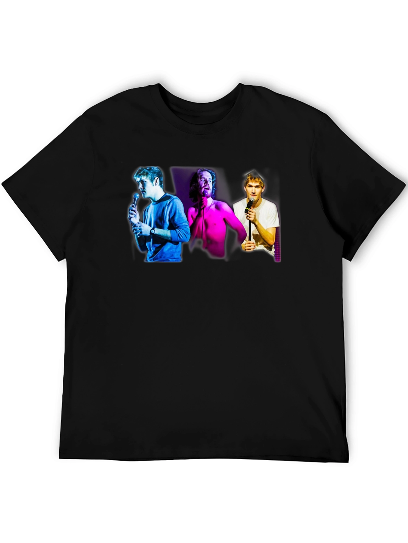 Comedy Trio Graphic T-Shirt - Black
