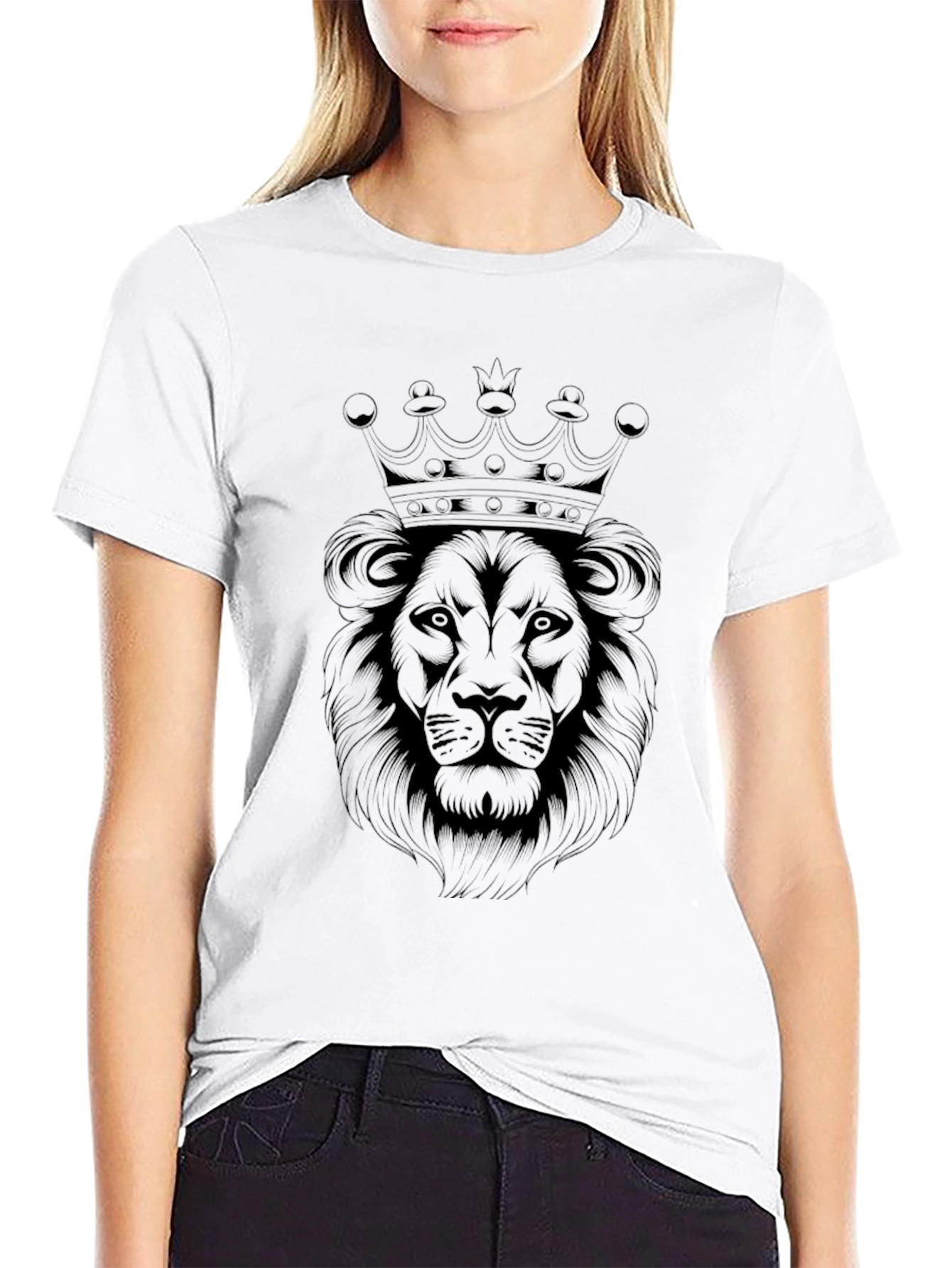 King Lion Graphic Tee - Mens Black T-Shirt