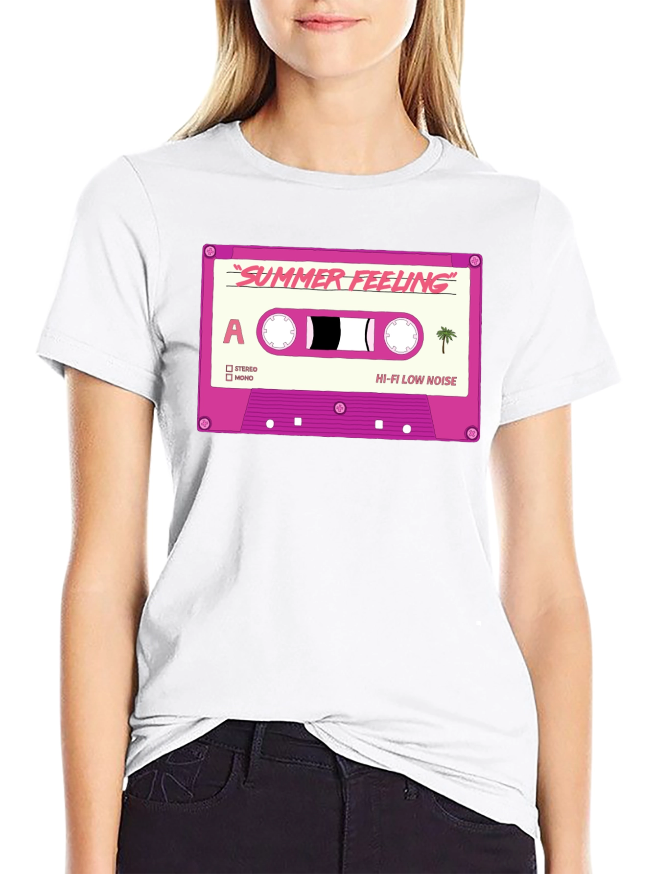 Summer Feeling Cassette Tape Graphic T-Shirt