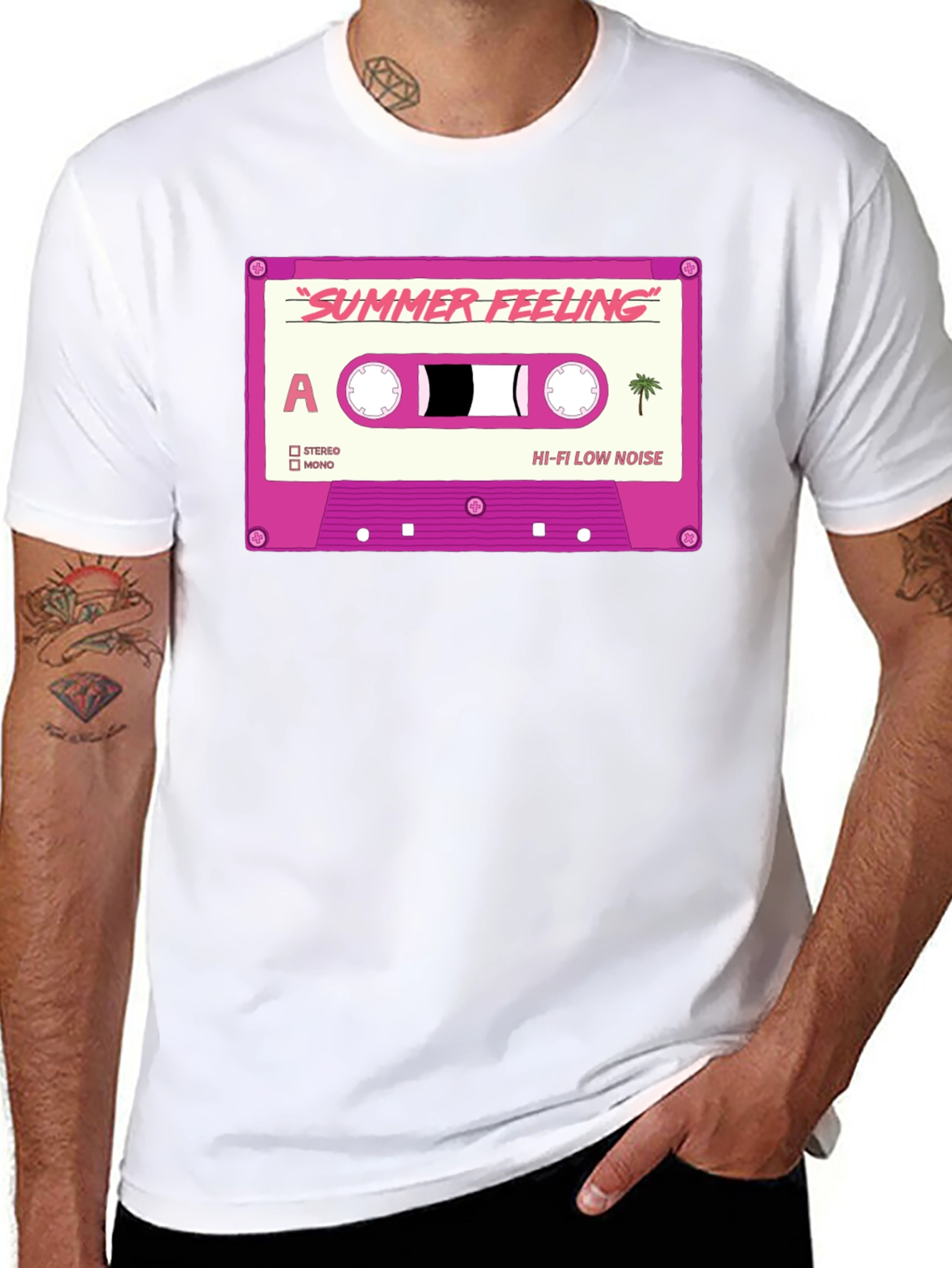 Summer Feeling Cassette Tape Graphic T-Shirt