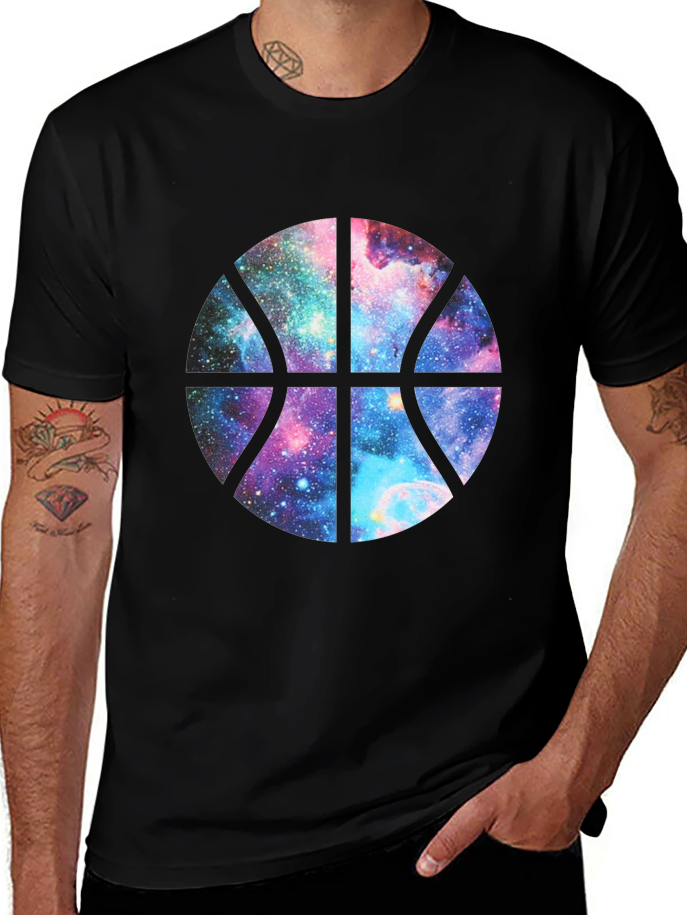 Galaxy Basketball Graphic T-Shirt