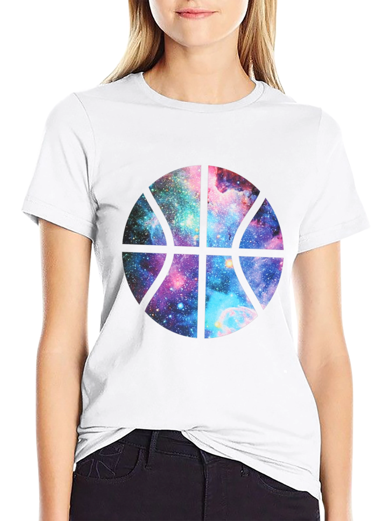 Galaxy Basketball Graphic T-Shirt
