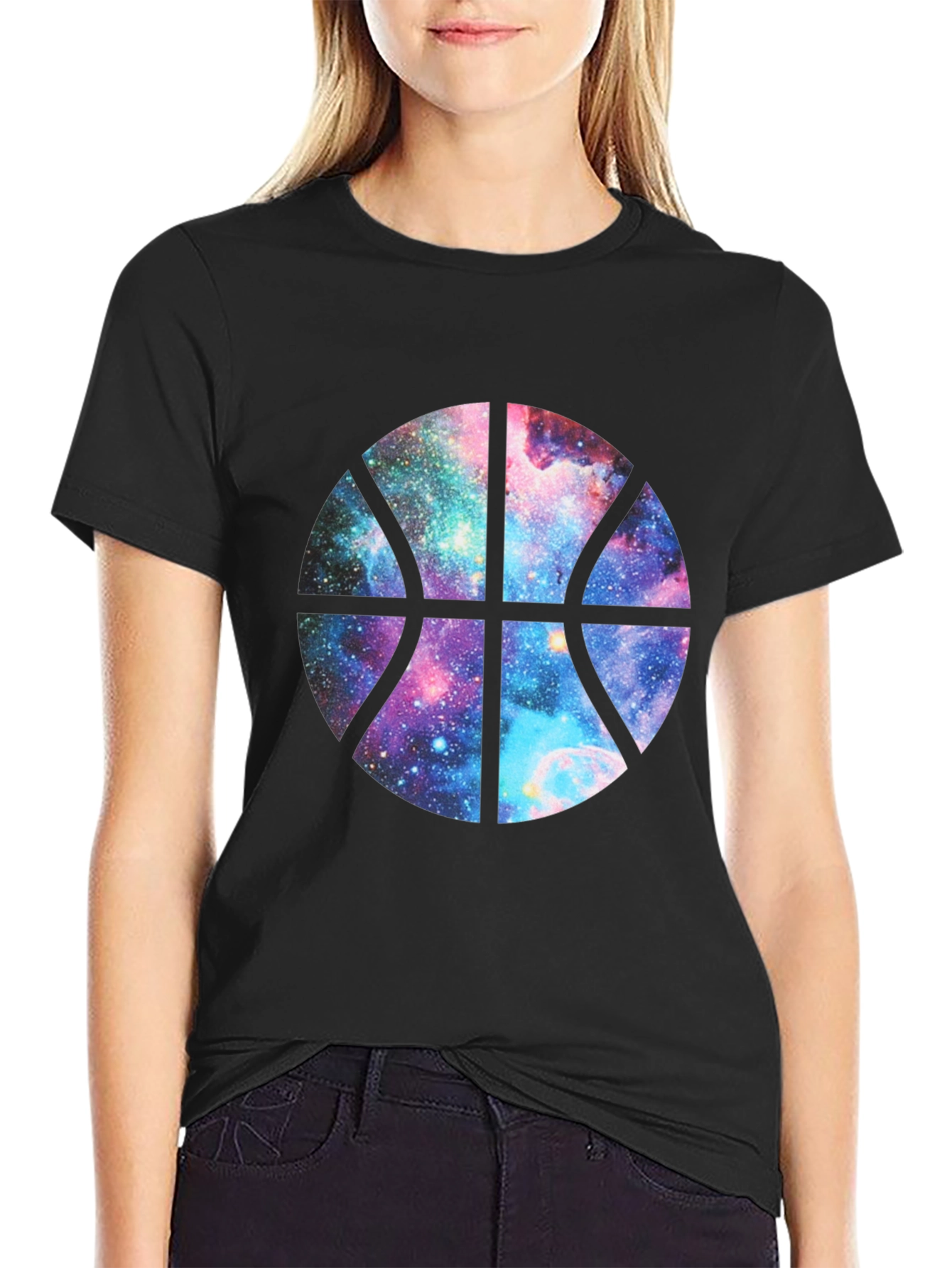Galaxy Basketball Graphic T-Shirt
