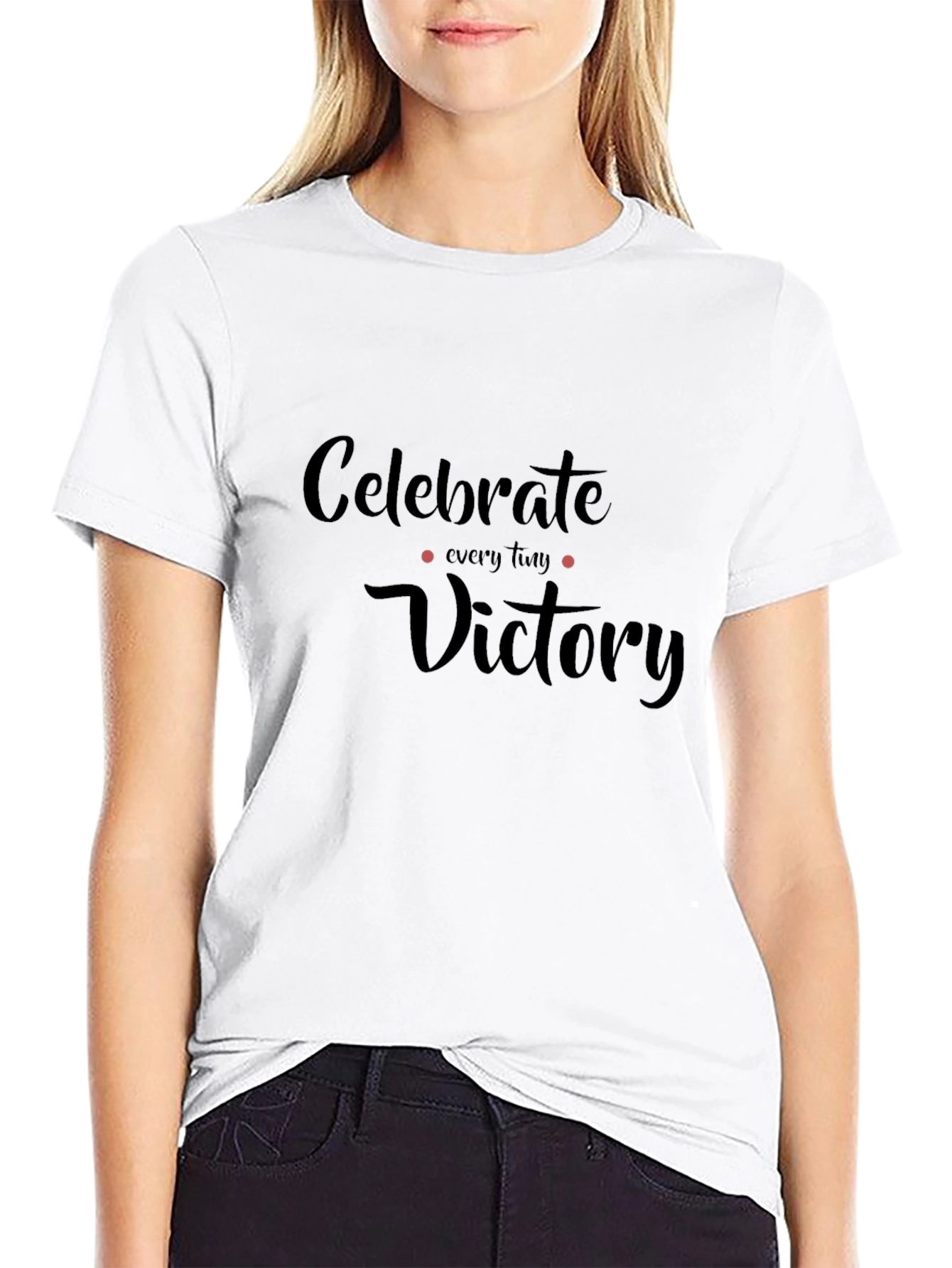 Celebrate Every Victory Graphic Tee - Black