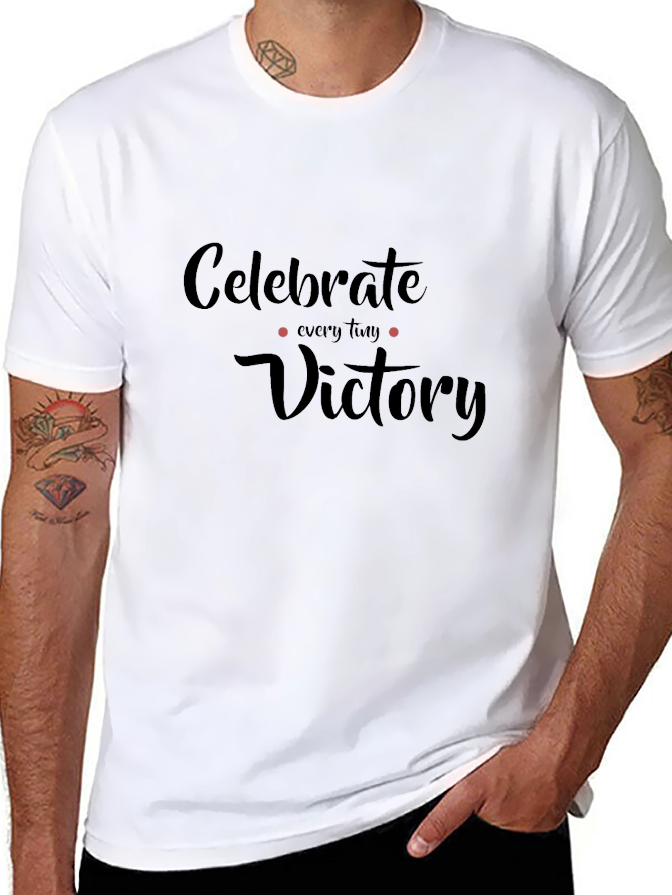Celebrate Every Victory Graphic Tee - Black