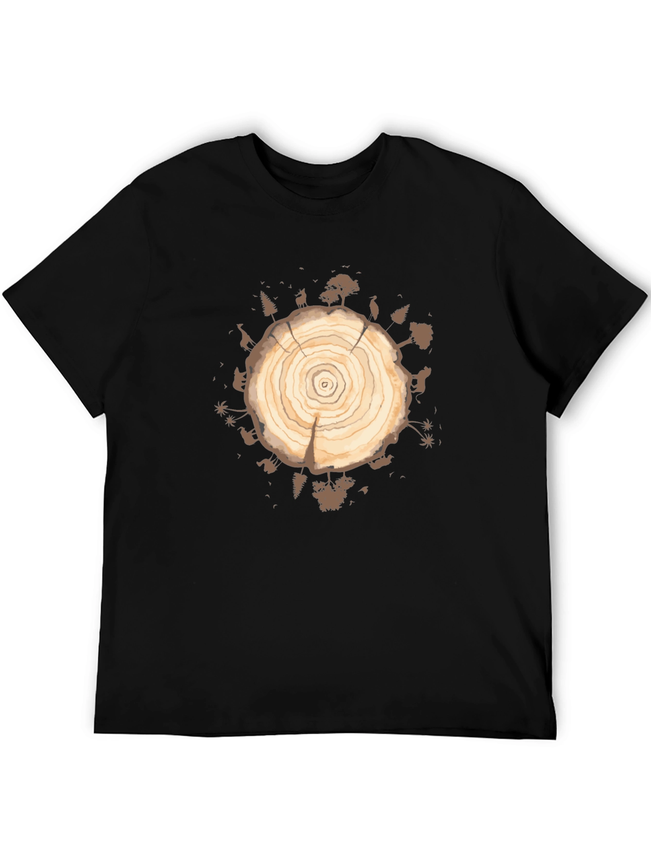 Tree Ring Graphic T-Shirt - Earth Day Apparel